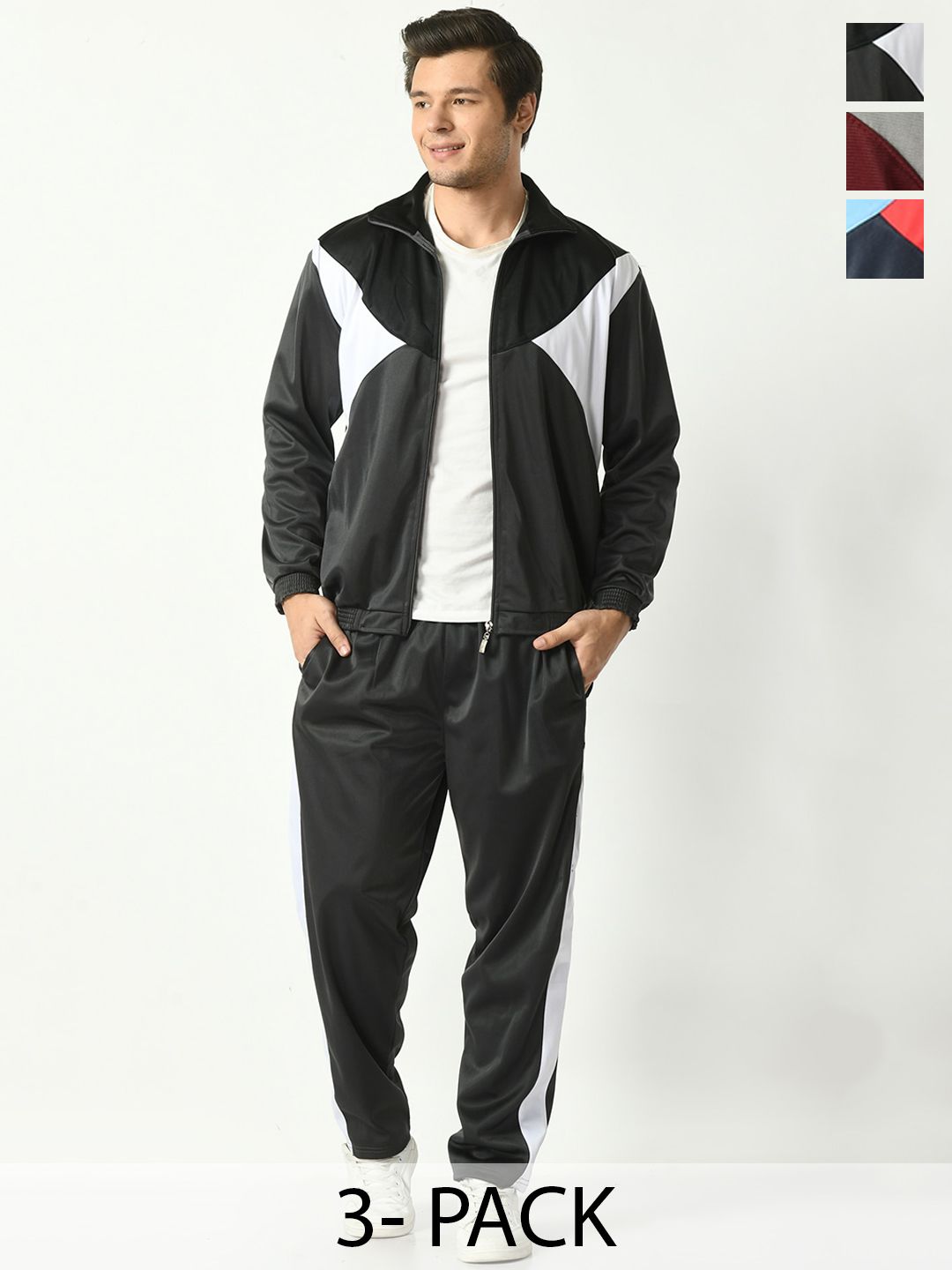 BAESD Pack Of 3 Colourblocked Tracksuits-picture-28
