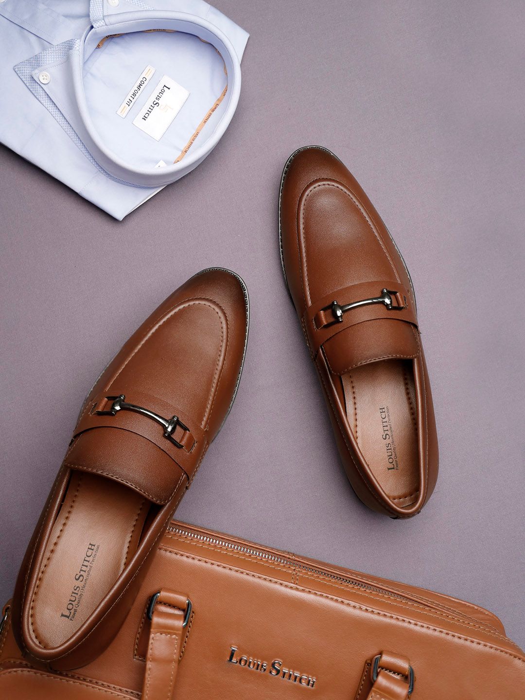 louis stitch Men Leatherette Moccasins Formal Shoes-picture-57
