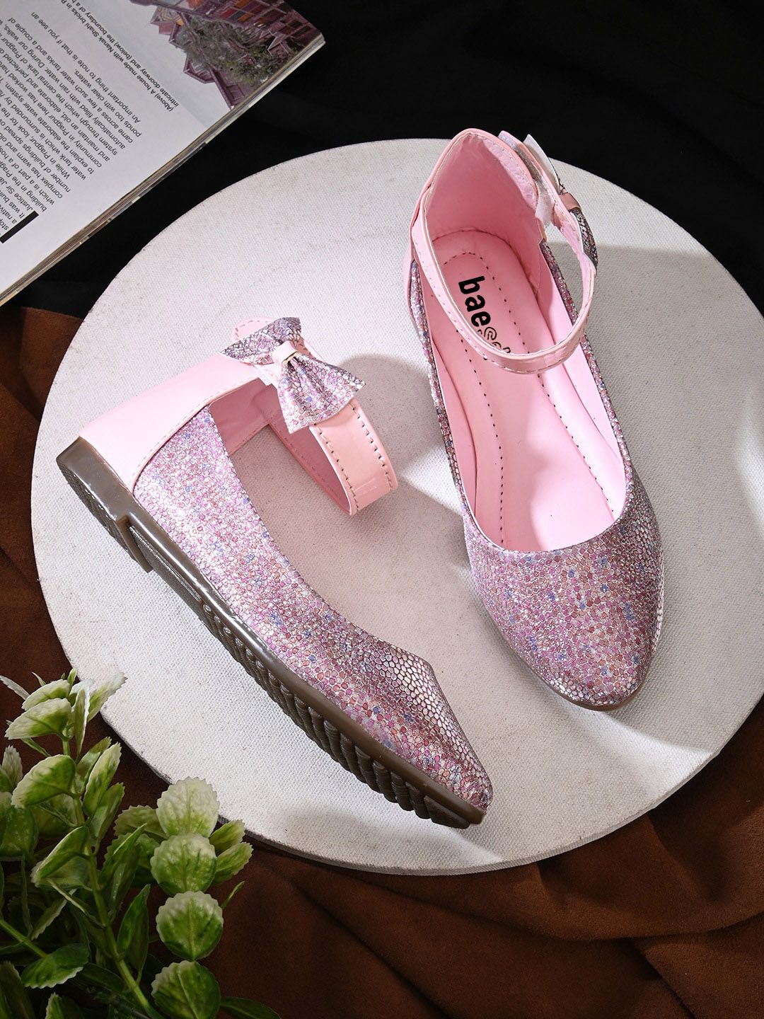 BAESD Girls Embellished Bow Detail Ballerinas-picture-13