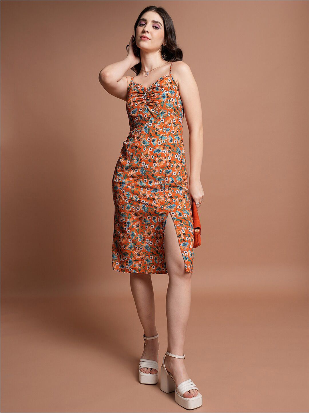 Tokyo Talkies Floral Printed Fit & Flare Dress-picture-35