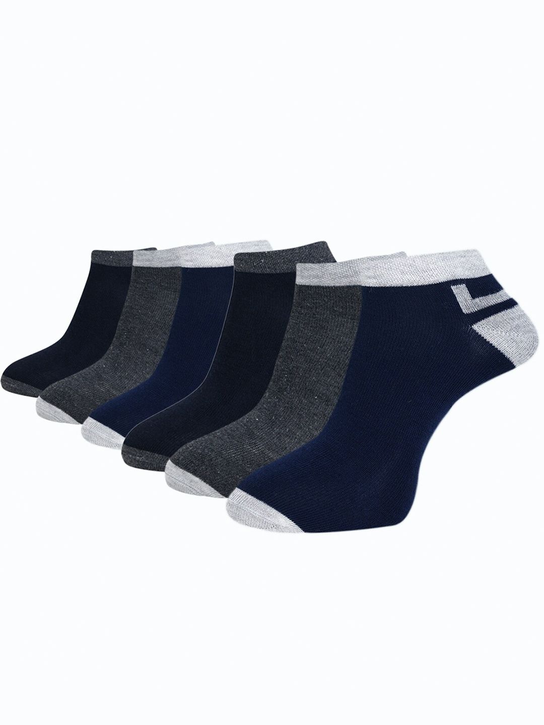 Dollar Socks Men Pack Of 6 Patterned Ankle Length Socks-image-48