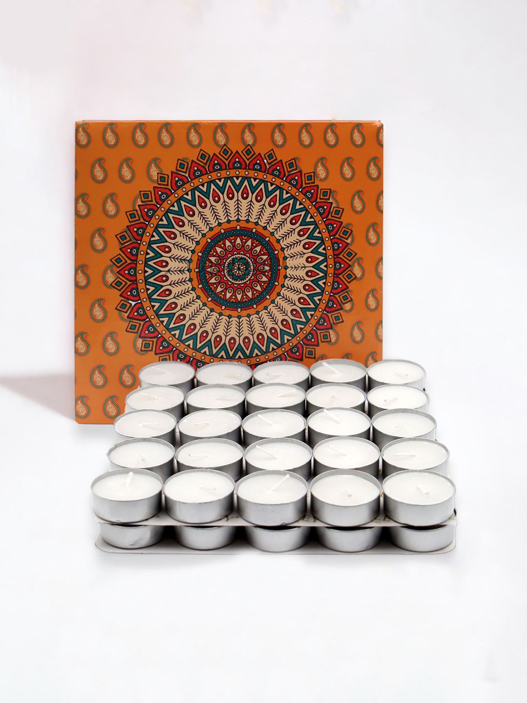 HOSLEY White 50 Pieces Tea Light Candles-picture-20