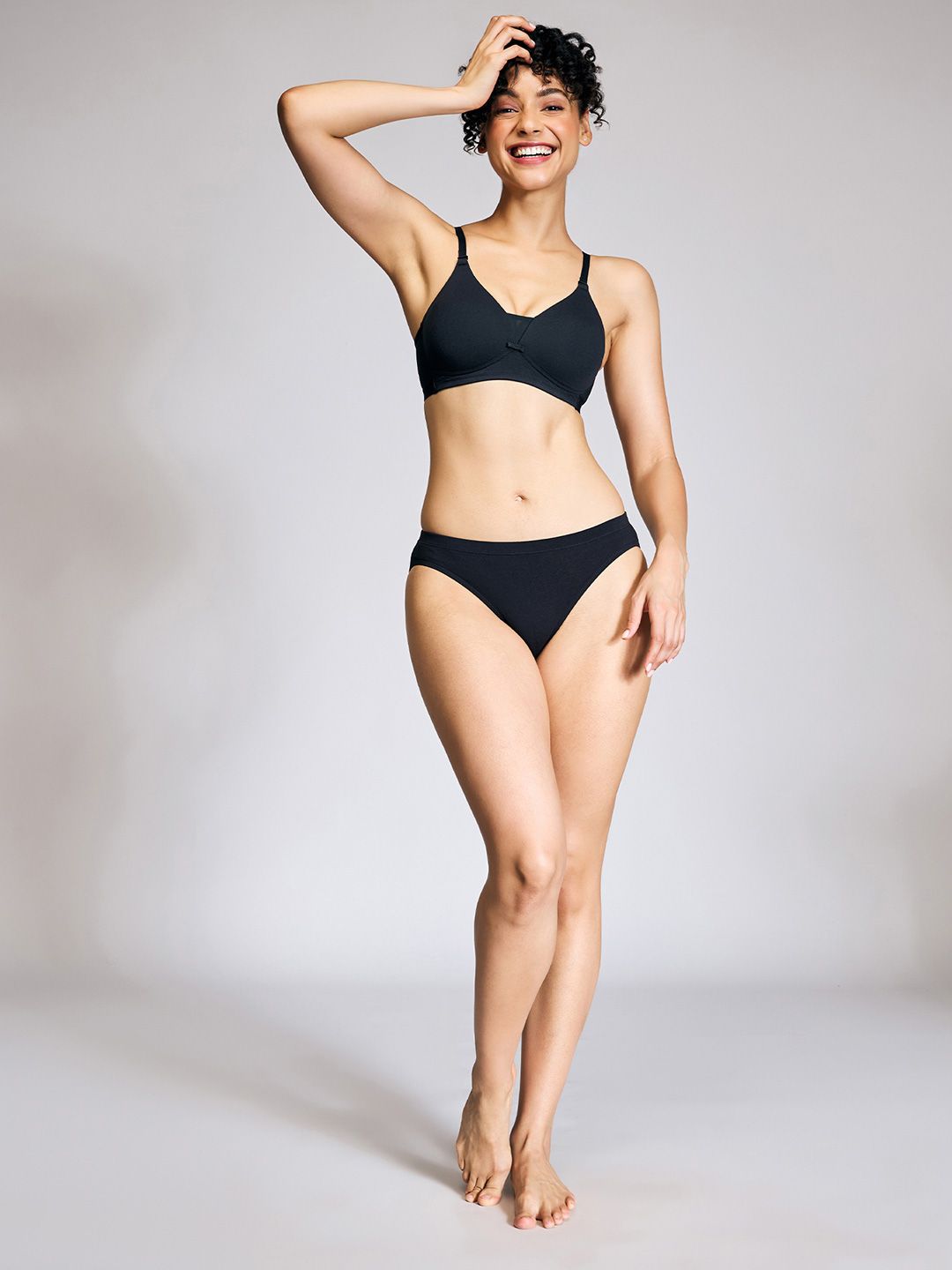 Nykd By Nykaa Breathe Cotton Triangle Cup Padded Non Wired T-Shirt Bra NYB003