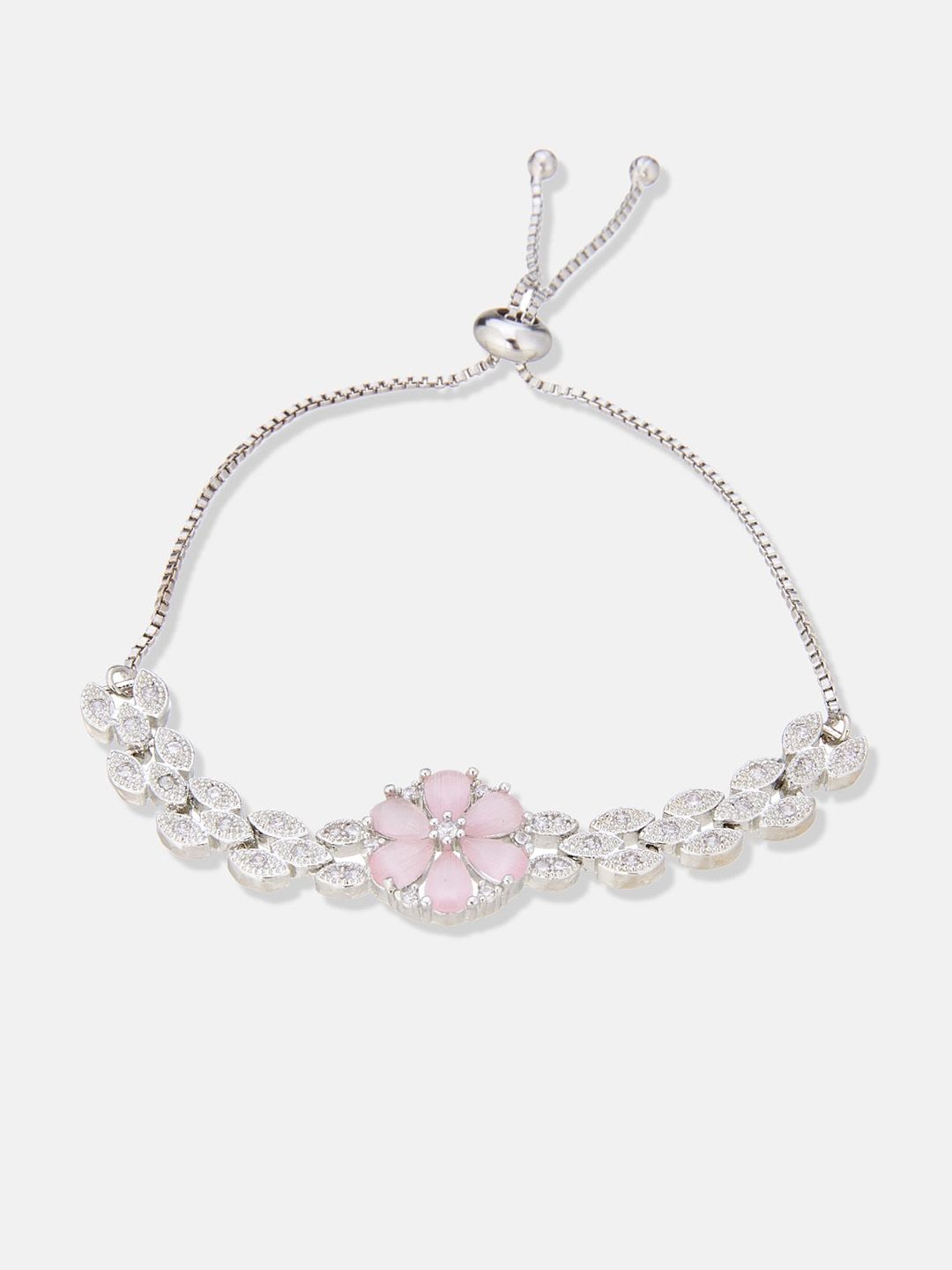 ATIBELLE Silver-Plated Cubic Zirconia Jewellery Set
