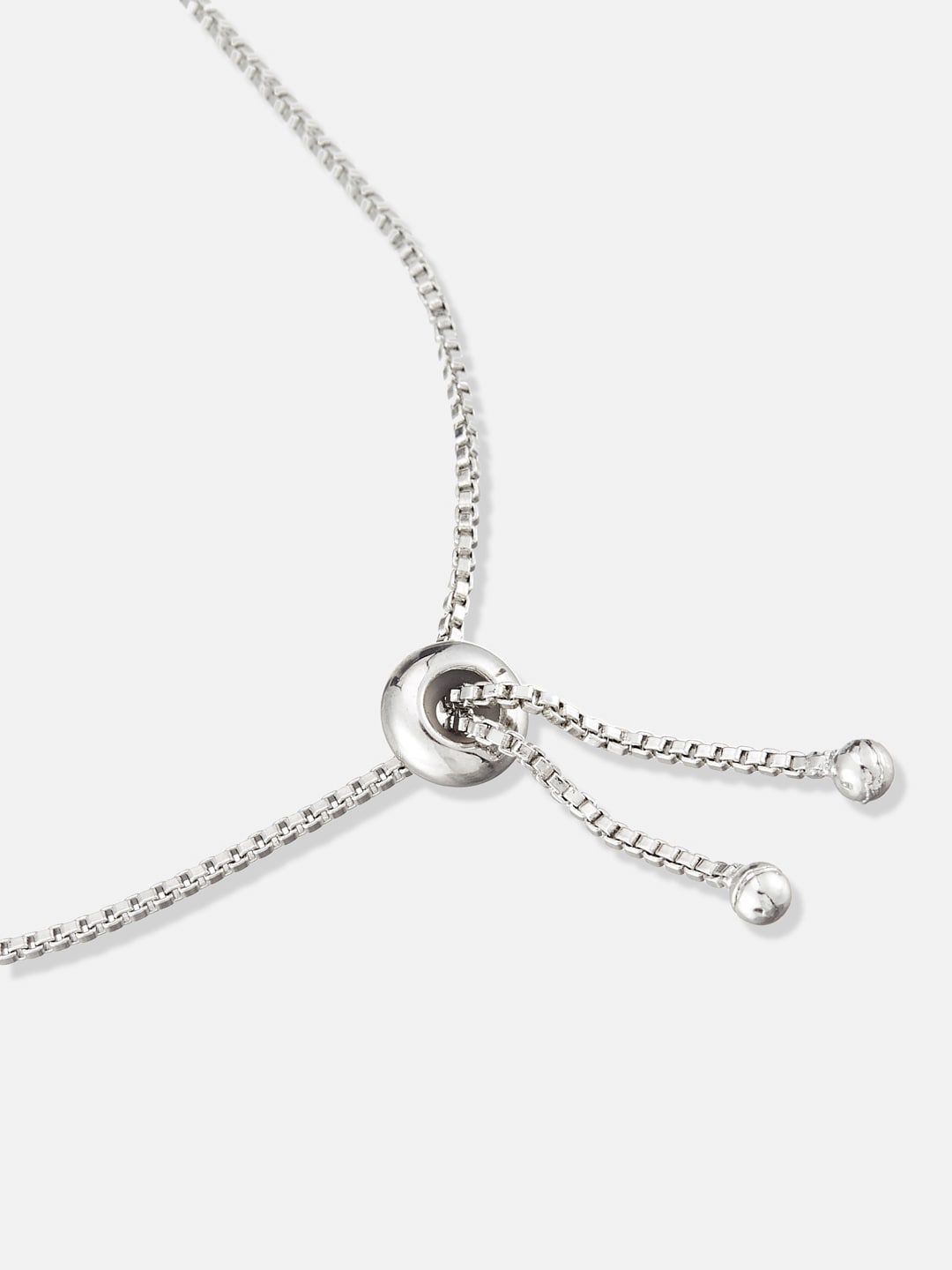 ATIBELLE Silver-Plated CZ Stone Studded Jewellery Set