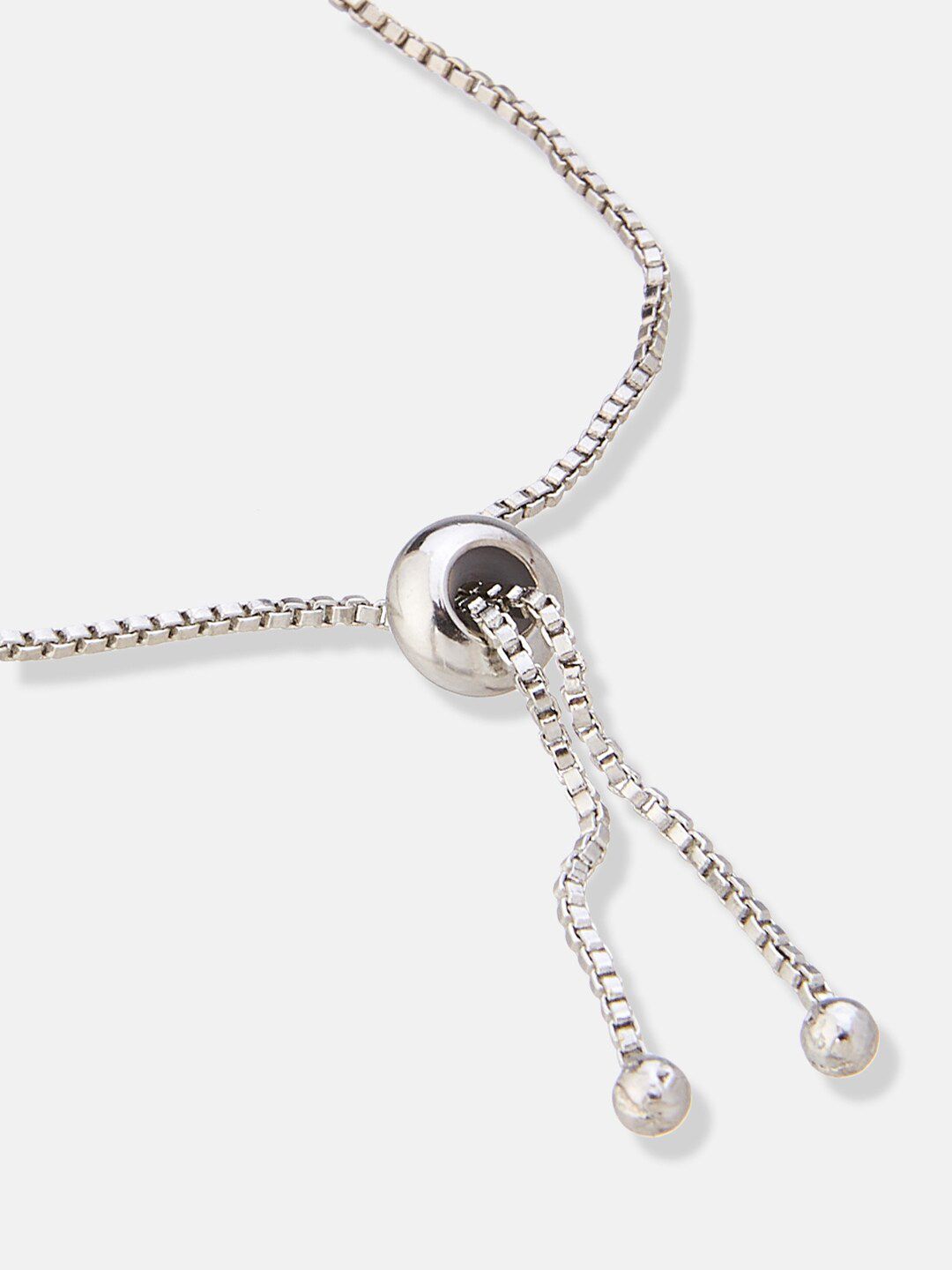 ATIBELLE Silver-Plated Cubic Zirconia Stone-Studded Jewellery Set
