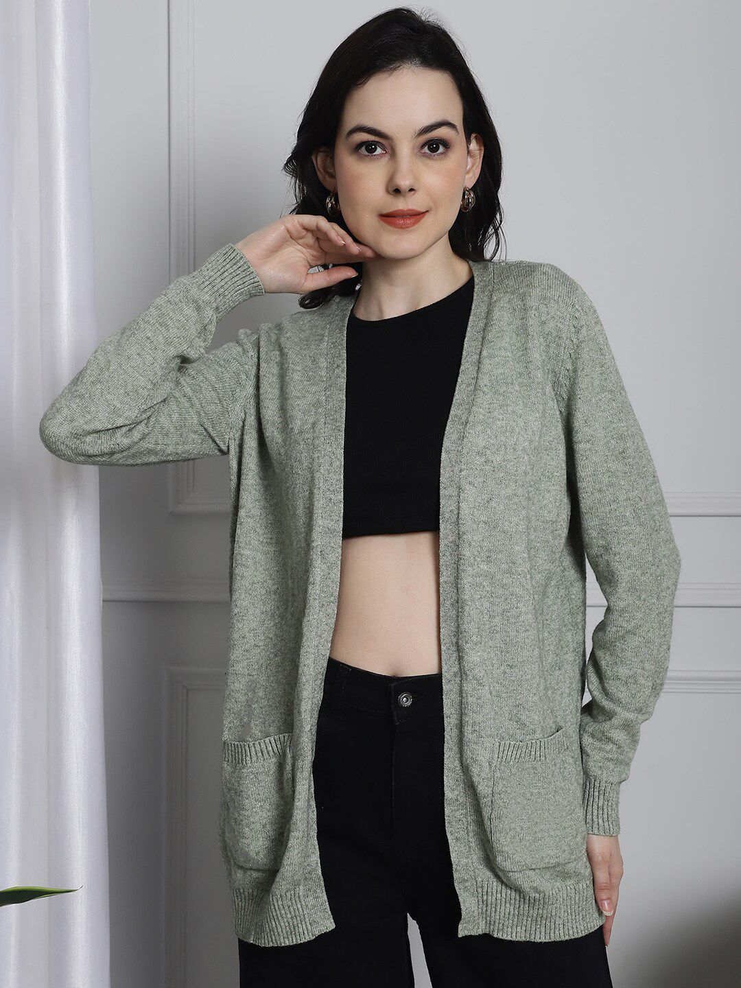 NoBarr Acrylic Open Front Shrug-picture-53