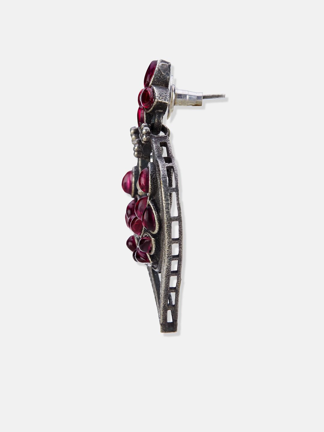 ATIBELLE Silver-Plated Contemporary Chandbalis