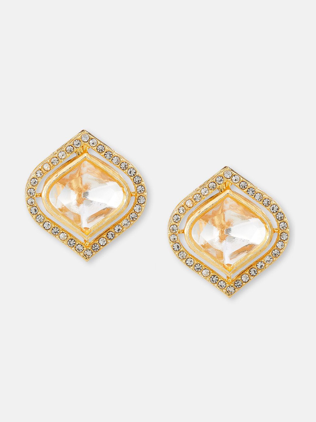 ATIBELLE Gold-Plated Studs Earrings