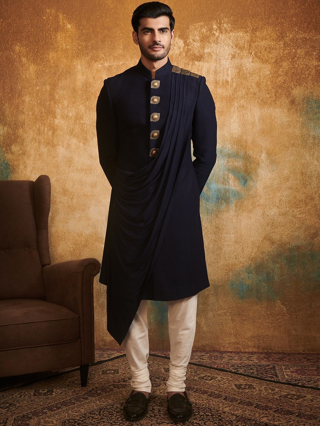 Twamev Embroidered Sherwani Set-image-36