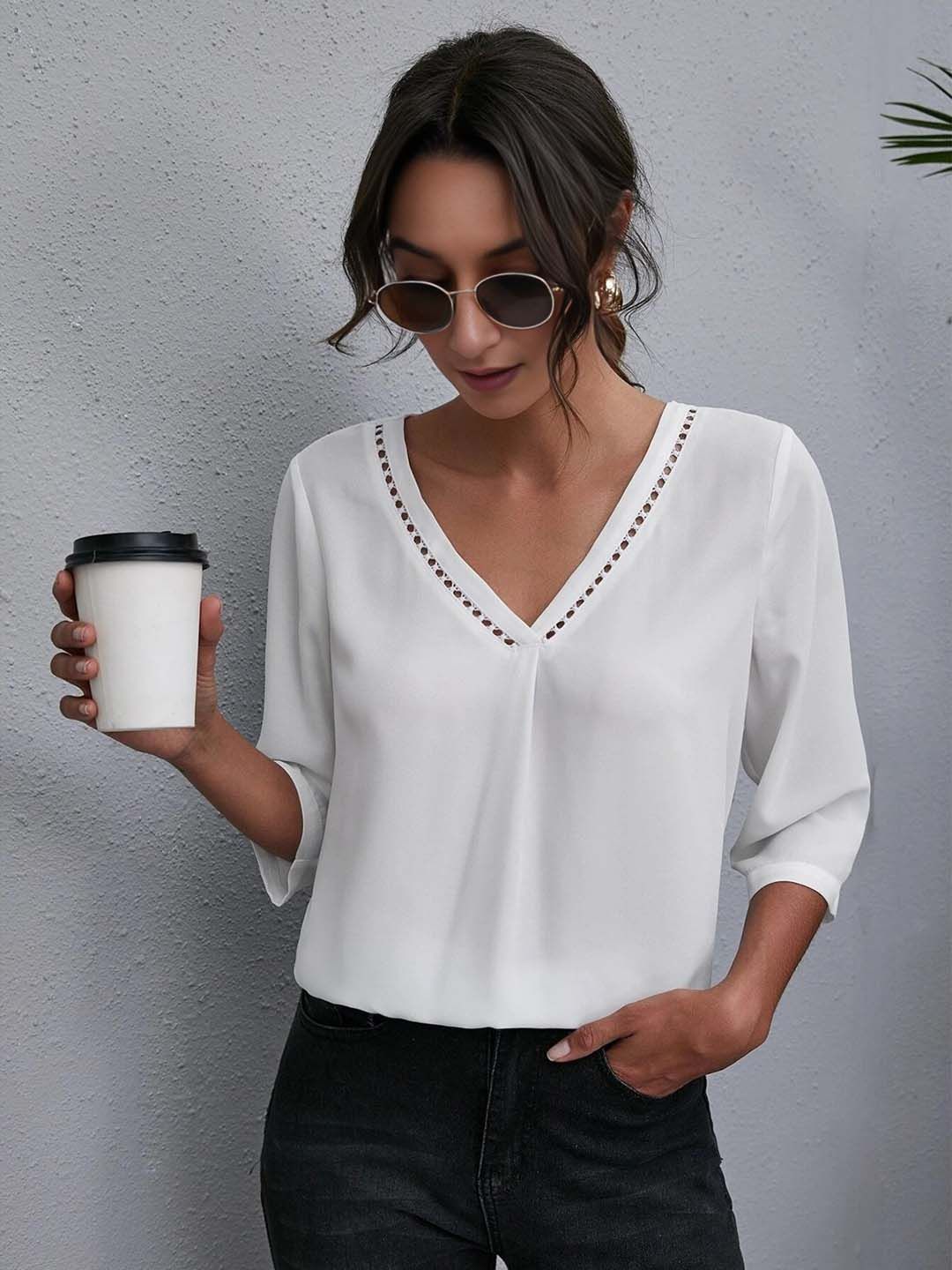 Stylecast X Slyck V-Neck Long Sleeves Top-picture-20