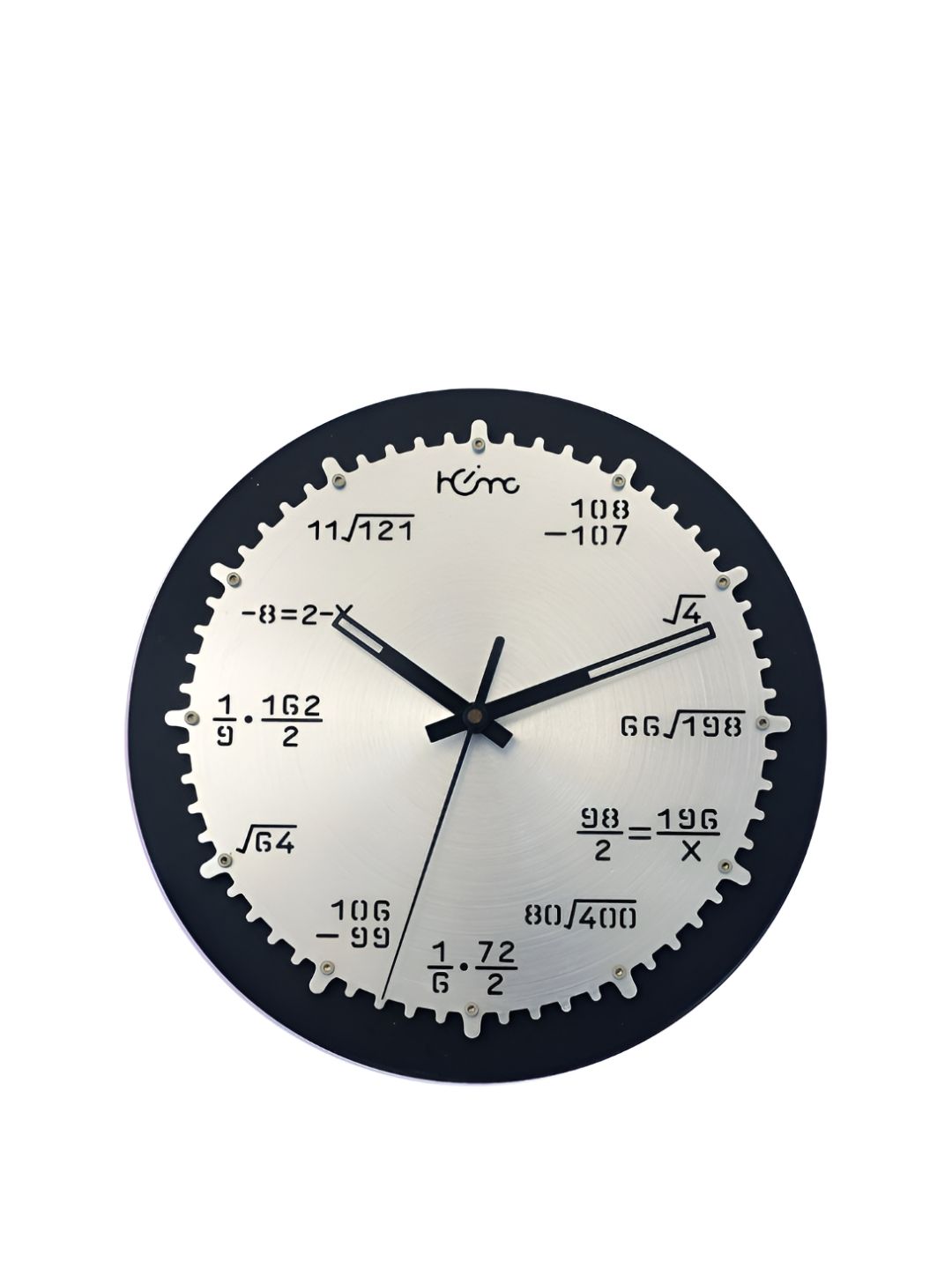DIAMANTE A LA MODE Silver Toned  Contemporary Wall Clock-image-40