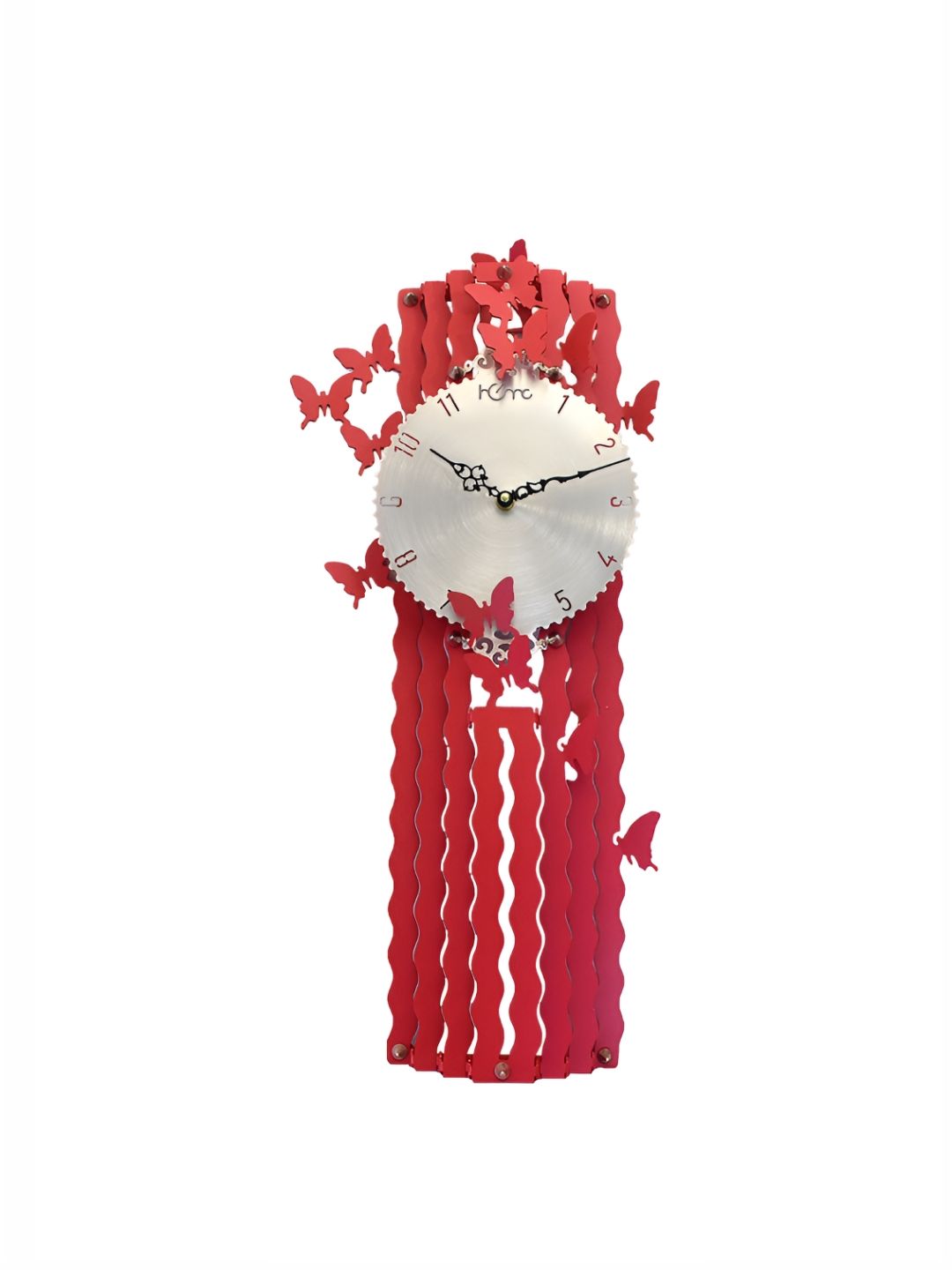 DIAMANTE A LA MODE Red Traditional Rectangle Wall Clock-image-39