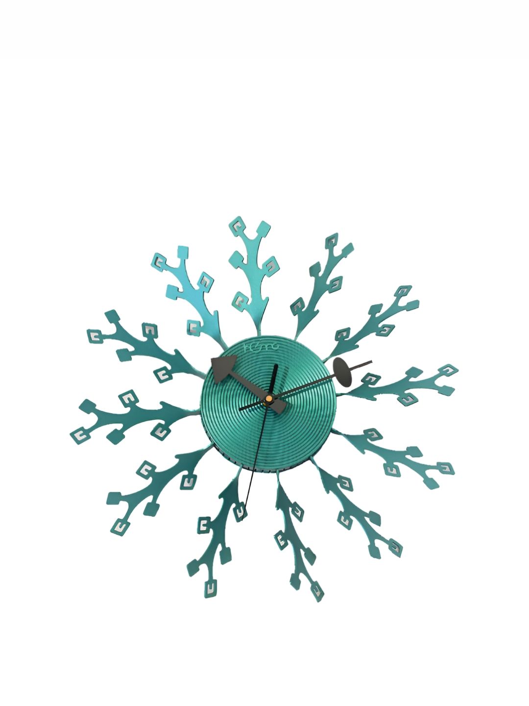 DIAMANTE A LA MODE Green Traditional Round Wall Clock-image-7