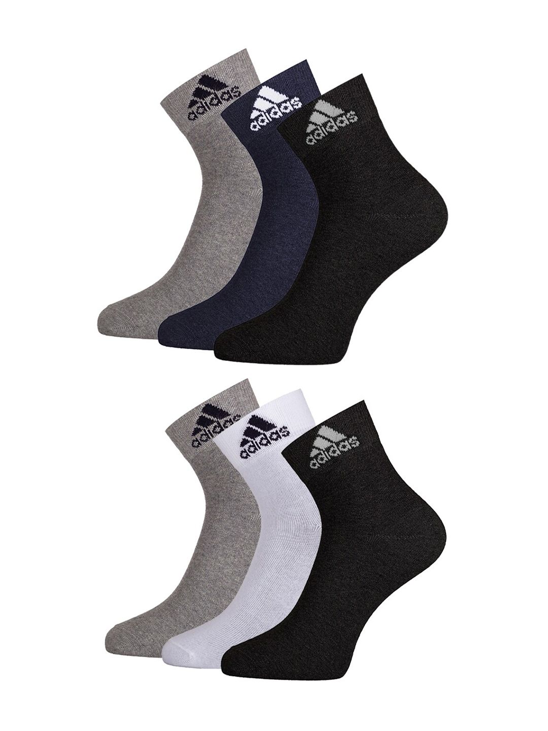ADIDAS Pack Of 6 Ankle Length Socks-image-15
