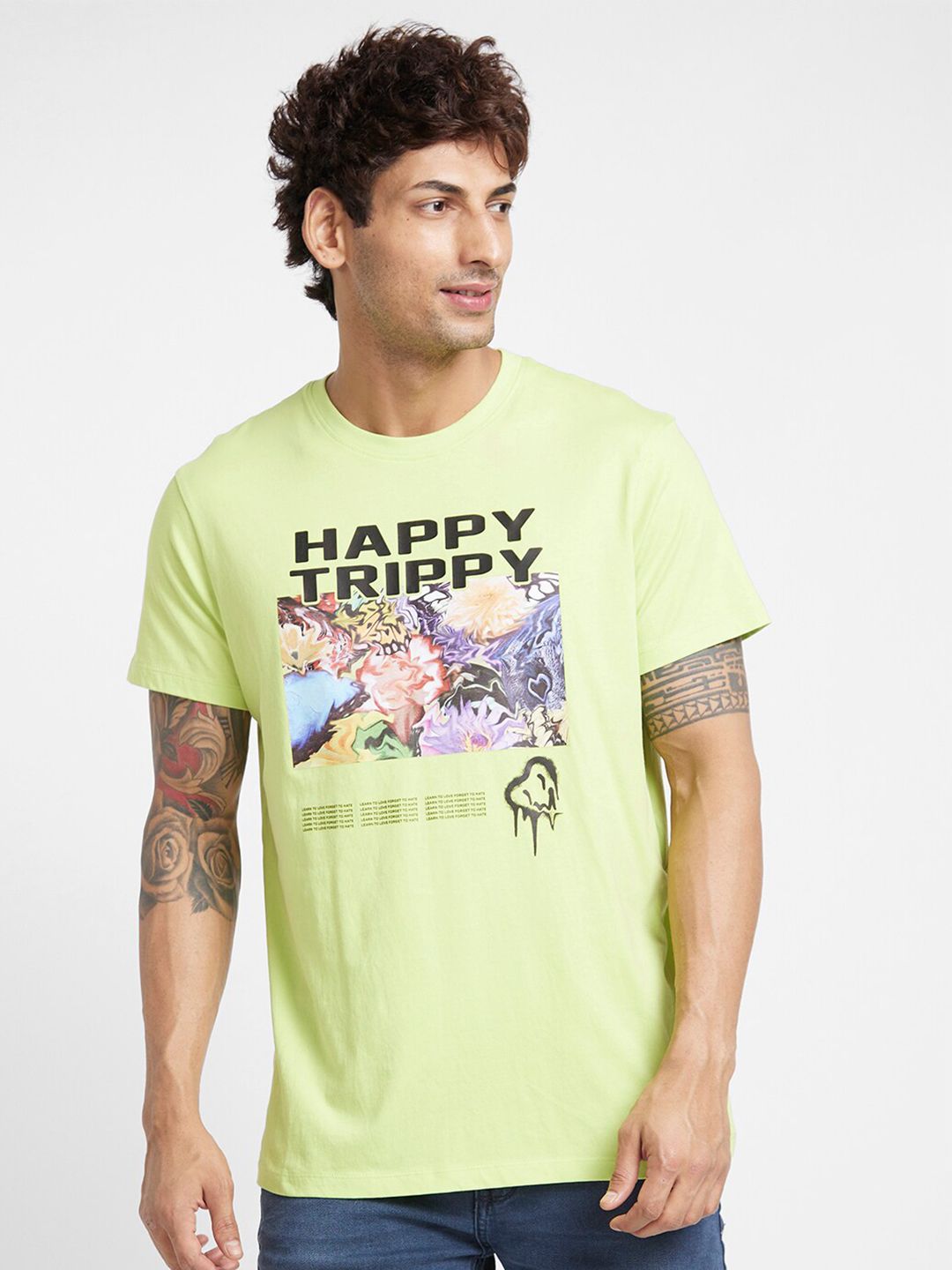 Being Human Typography Printed Casual T-shirt-picture-37