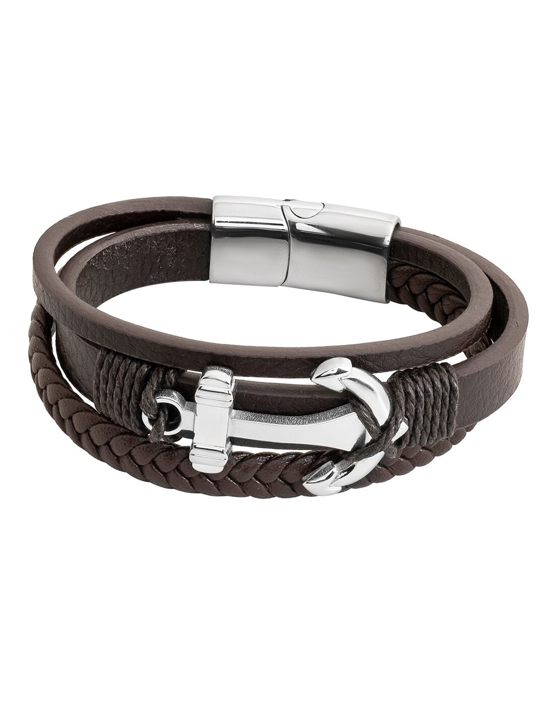 bodha Men Leather Multistrand Bracelet