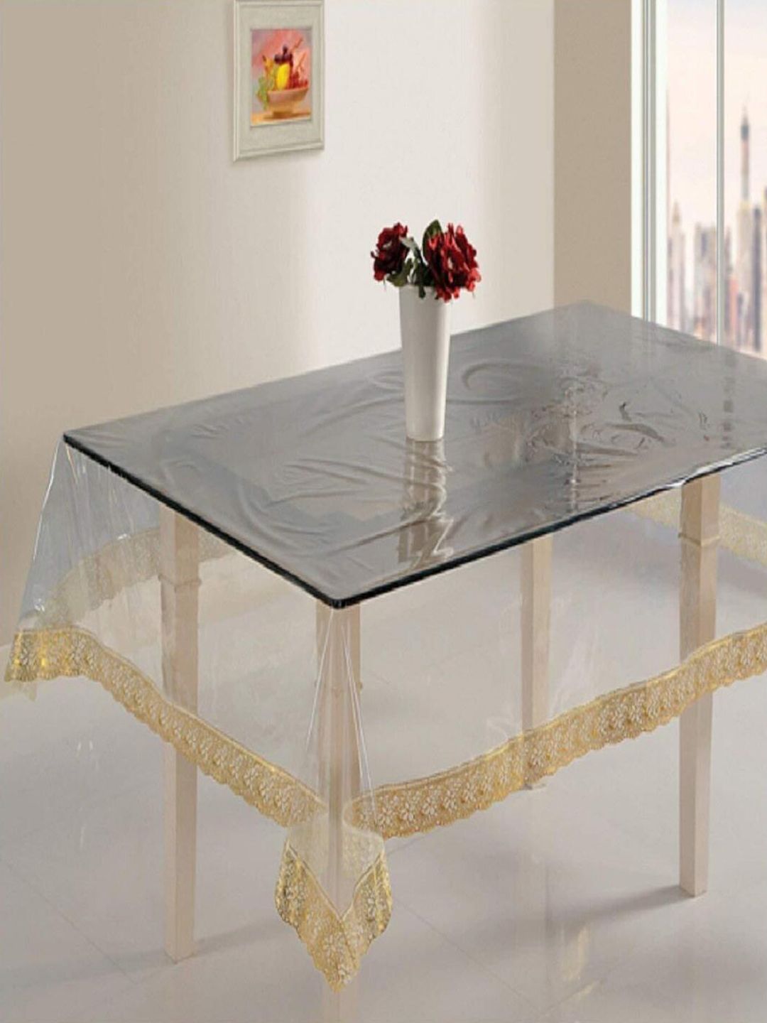 CASA-NEST Transparent 6-Seater Table Cover