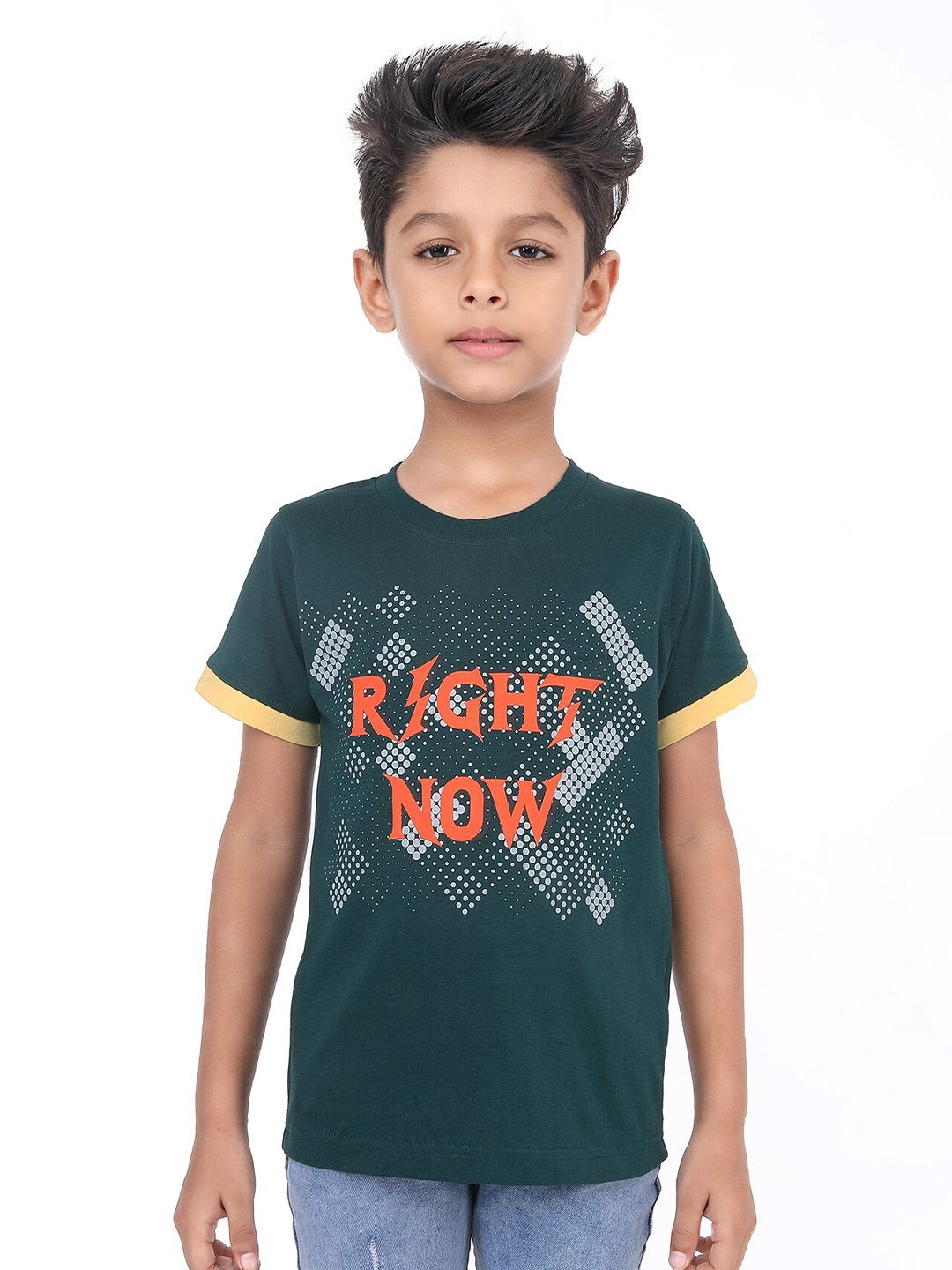 BAESD Boys Typographic Printed Bio Finish Cotton T-shirt-picture-35