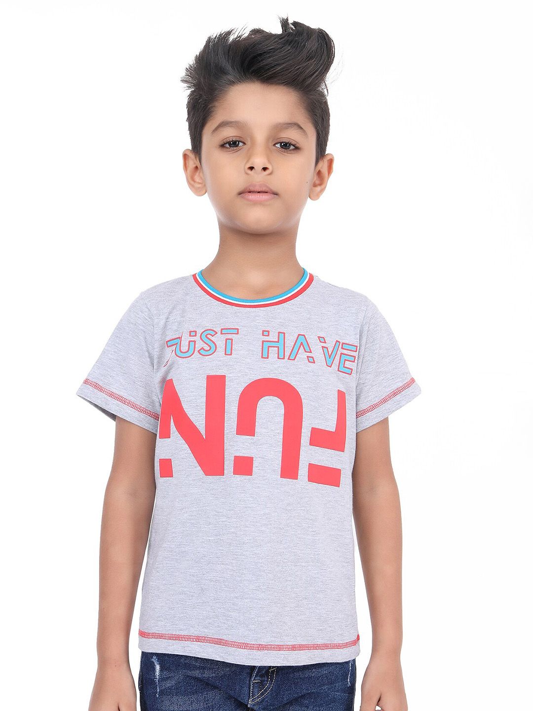 BAESD Boys Typography Printed Bio Finish Cotton T-shirt-picture-24