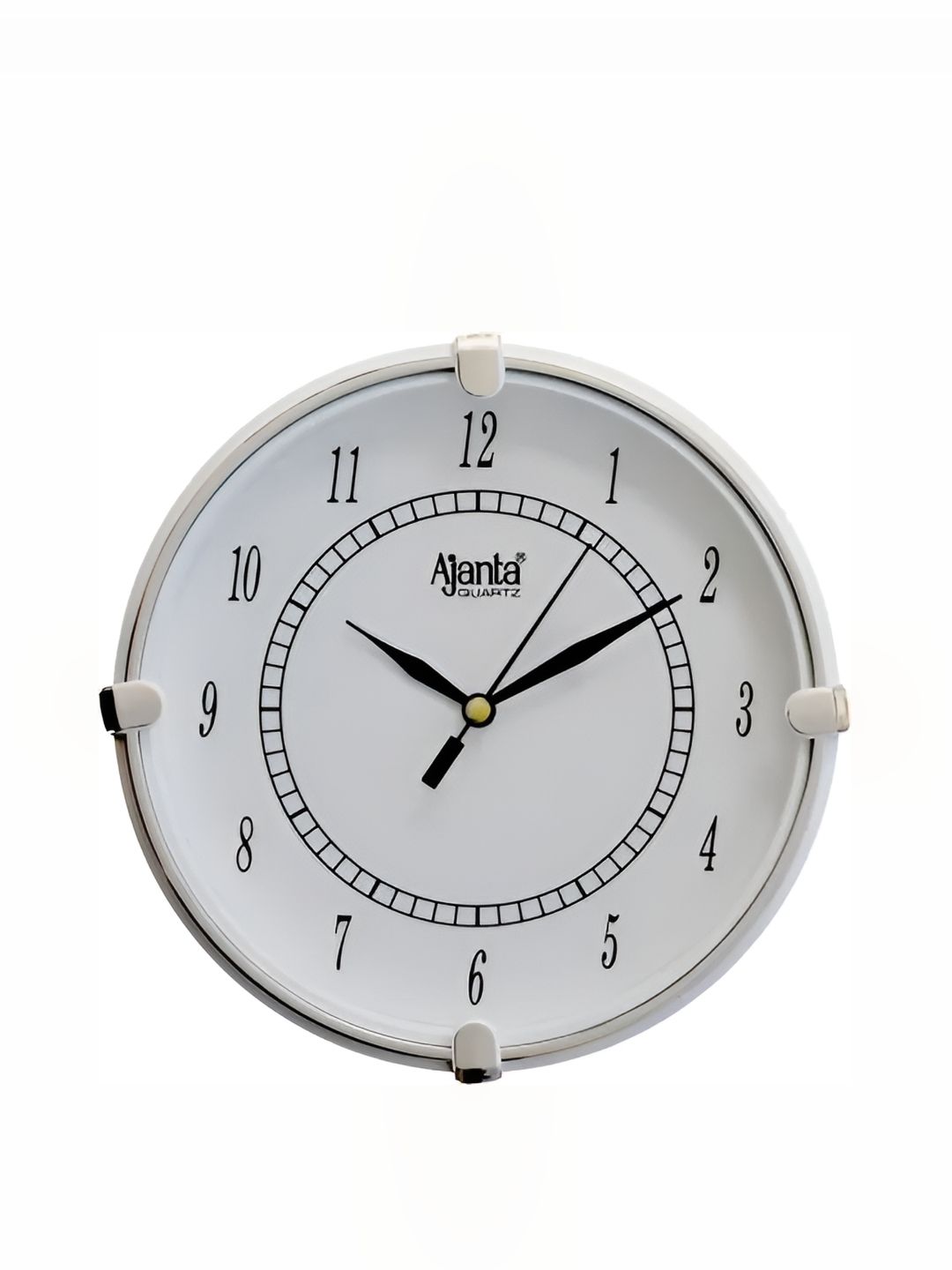 Ajanta White Contemporary Round Wall Clock-picture-29
