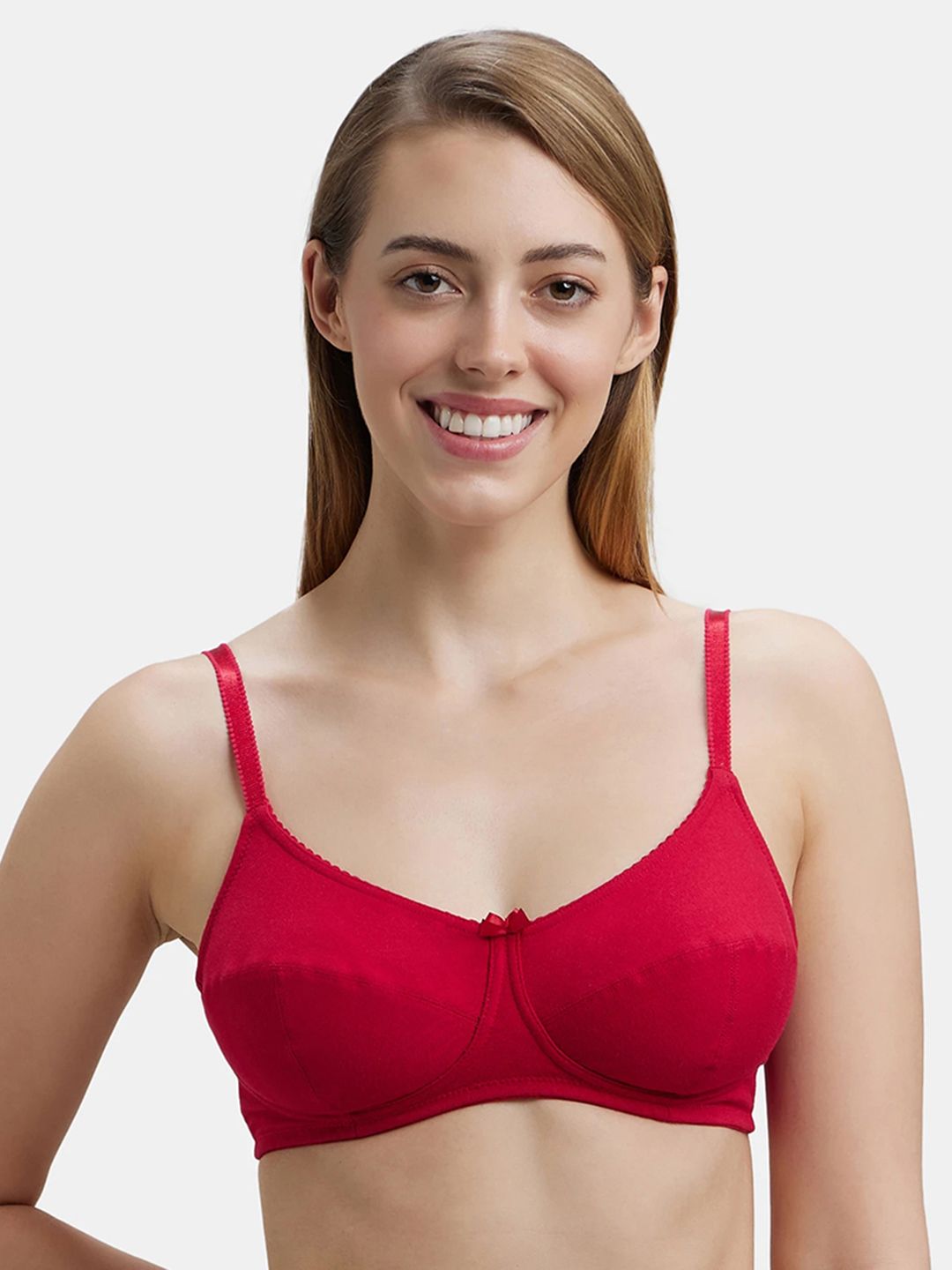 Jockey Wirefree Non Padded Super Combed Cotton Stretch Full Coverage Everyday Bra-1615