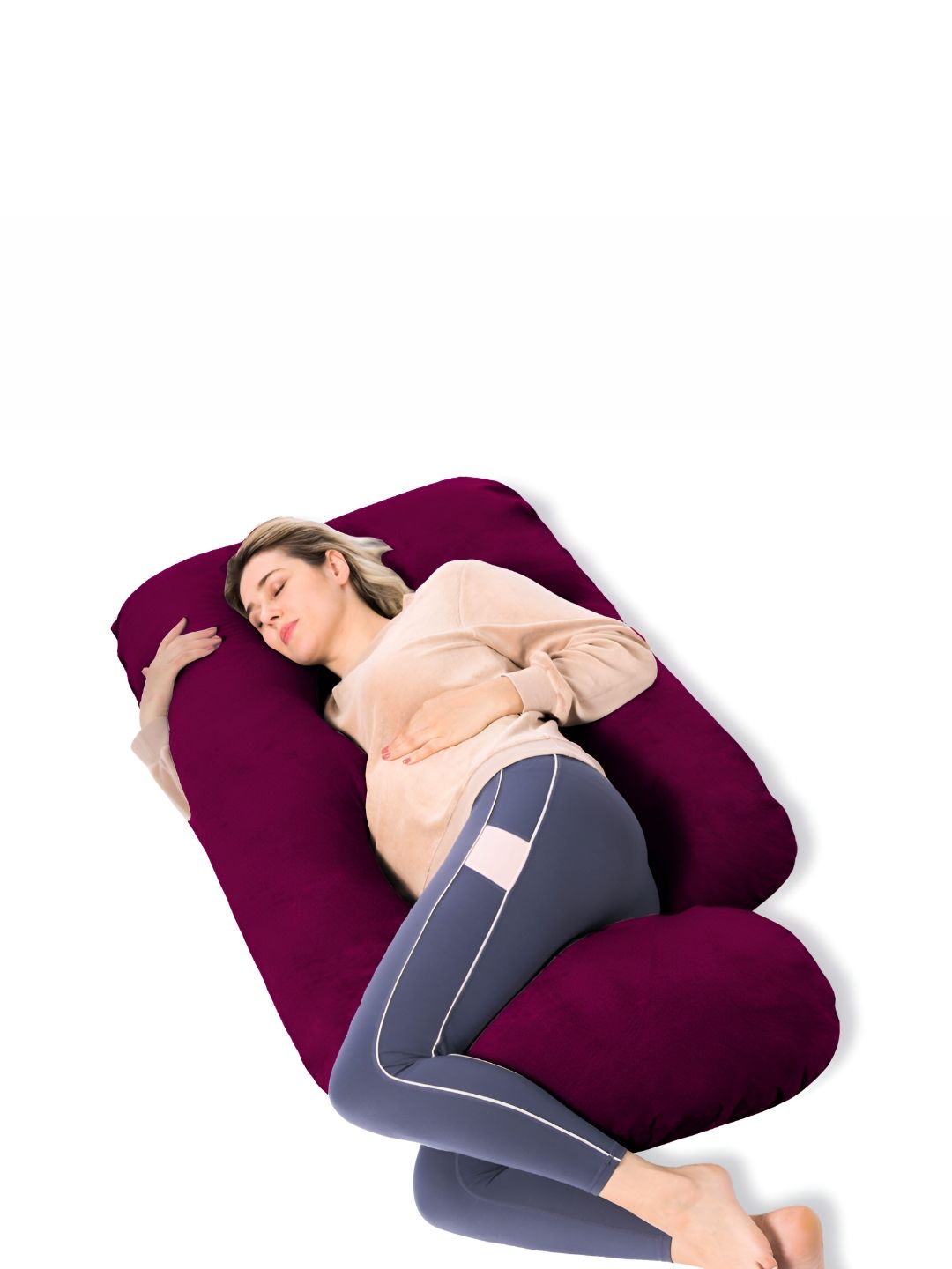 DADDY COOL Multicoloured Fibre Filled Faux Velvet Ultra Soft Maternity Pillow-picture-26