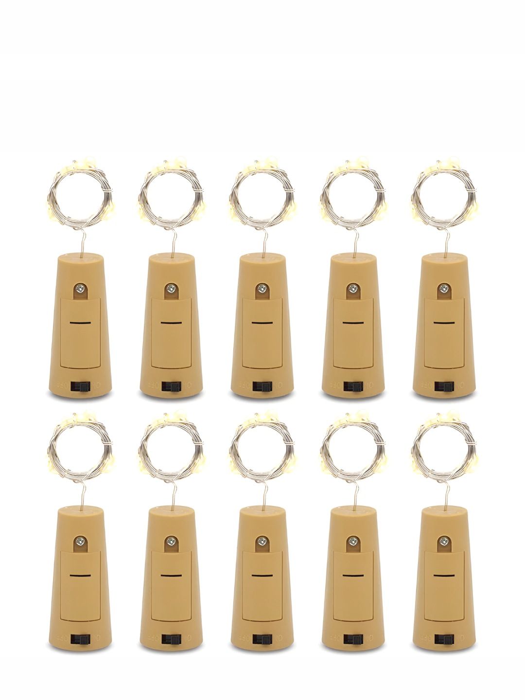 SKYFLY White 10 Pieces Cork LED String Lights-picture-27