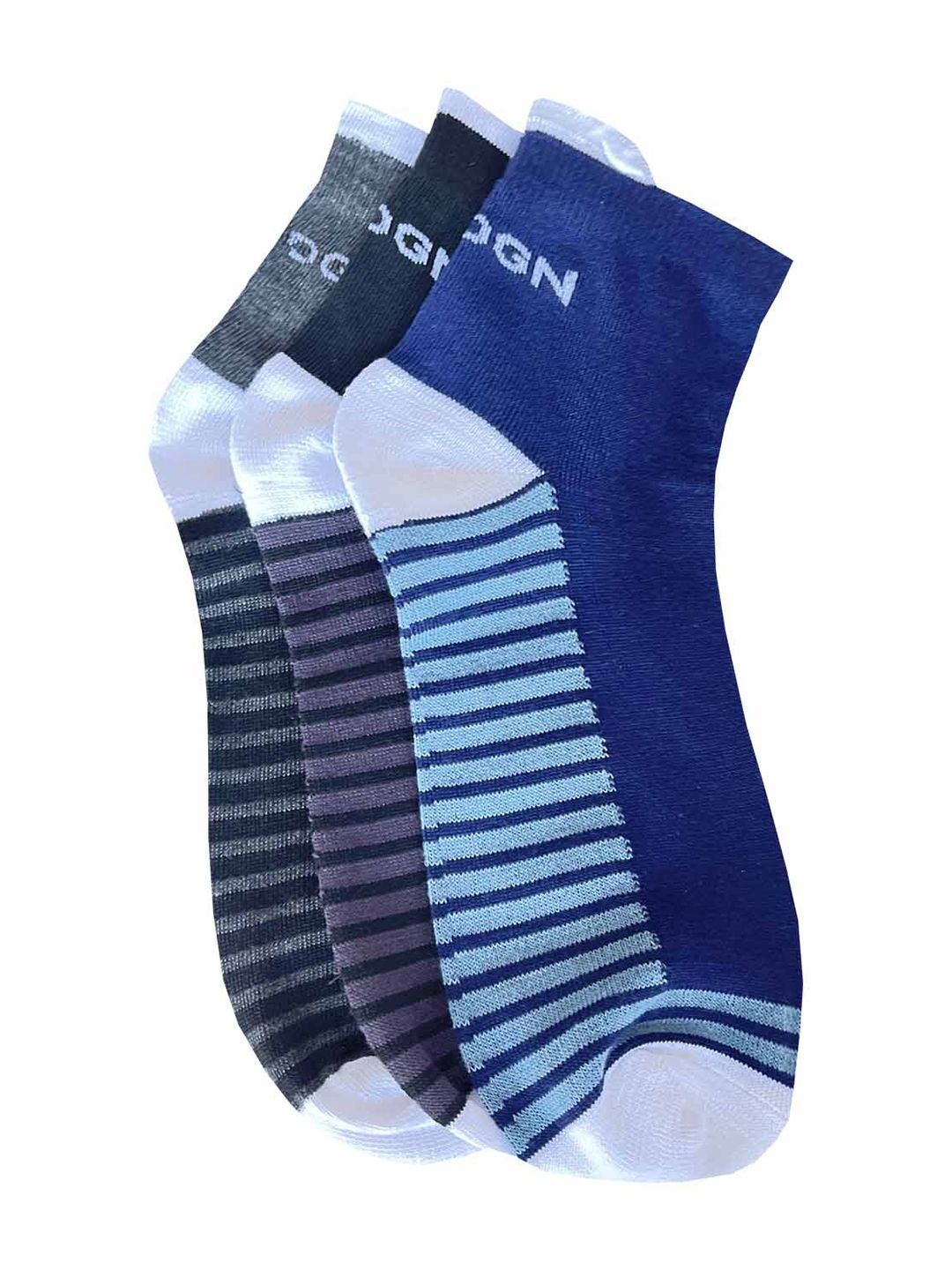 WROGN Men Pack Of 3 Patterned Ankle-Length Socks-picture-36