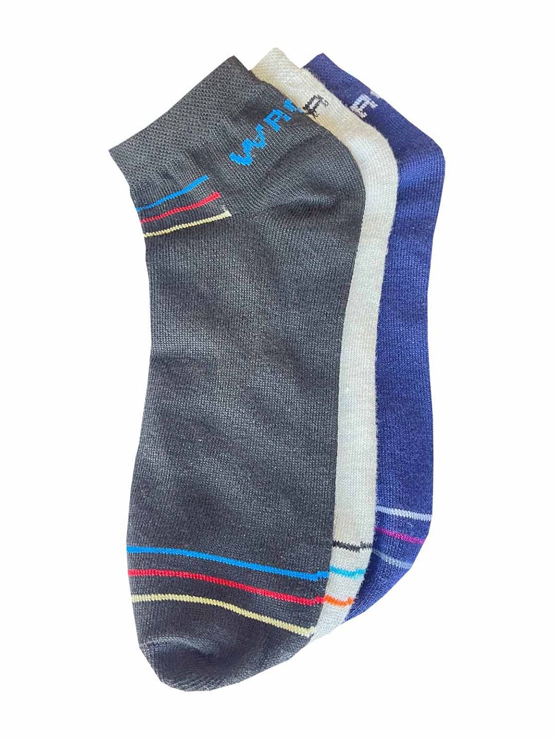 WROGN Men Pack Of 3 Patterned Ankle-Length Socks-picture-38