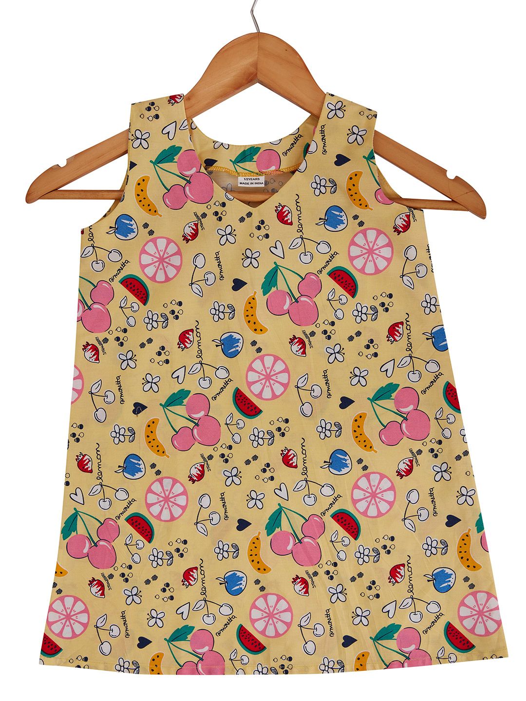 BAESD Girls Floral Printed Pure Cotton Nightdress-picture-37