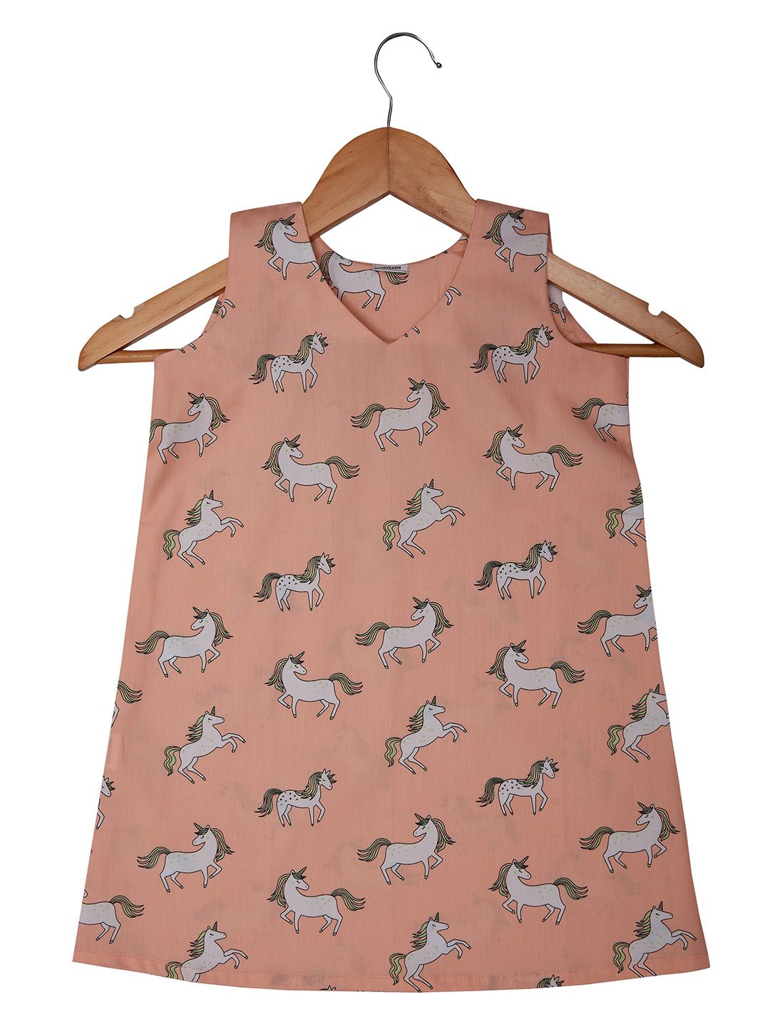 BAESD Girls Conversational Printed Pure Cotton Nightdress-image-30