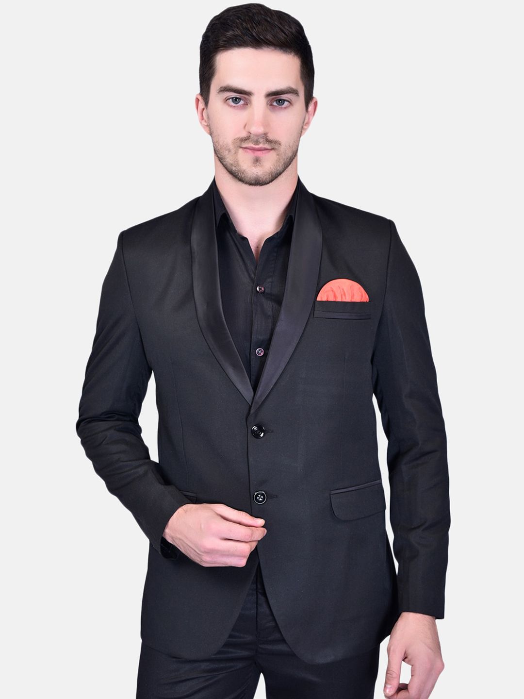 PRINTCULTR Shawl Collar Single Breasted Blazers-picture-58