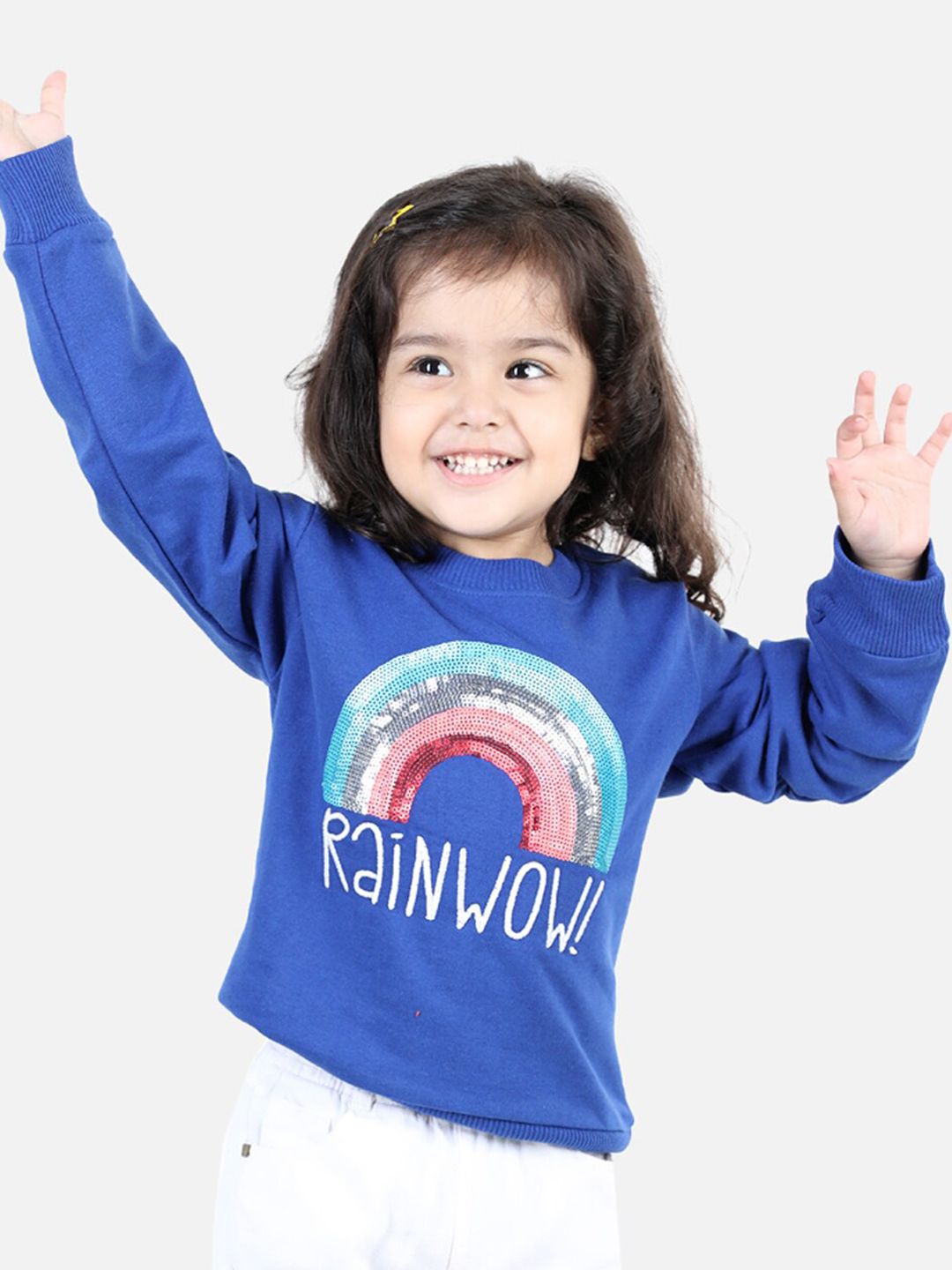 BownBee Girls Embellished Long Sleeves Cotton Pullover-picture-17