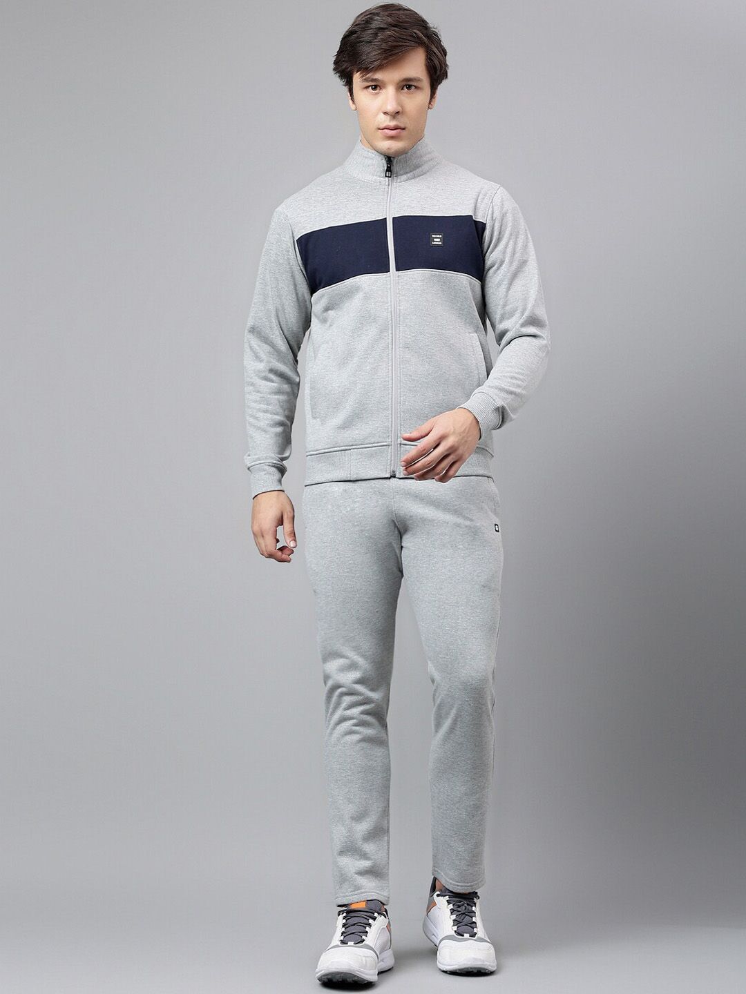 FCK GOLD Colourblocked Mock Collar Sports Tracksuit-picture-34