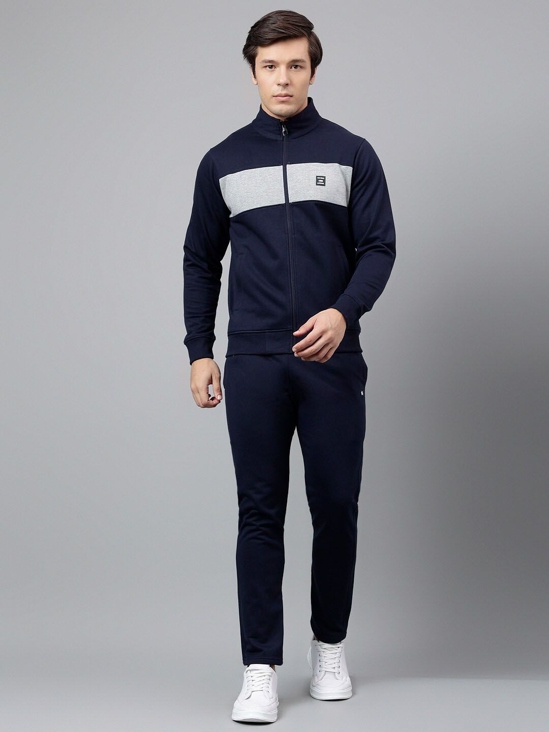 FCK GOLD Colourblocked Mock Collar Tracksuit-picture-15