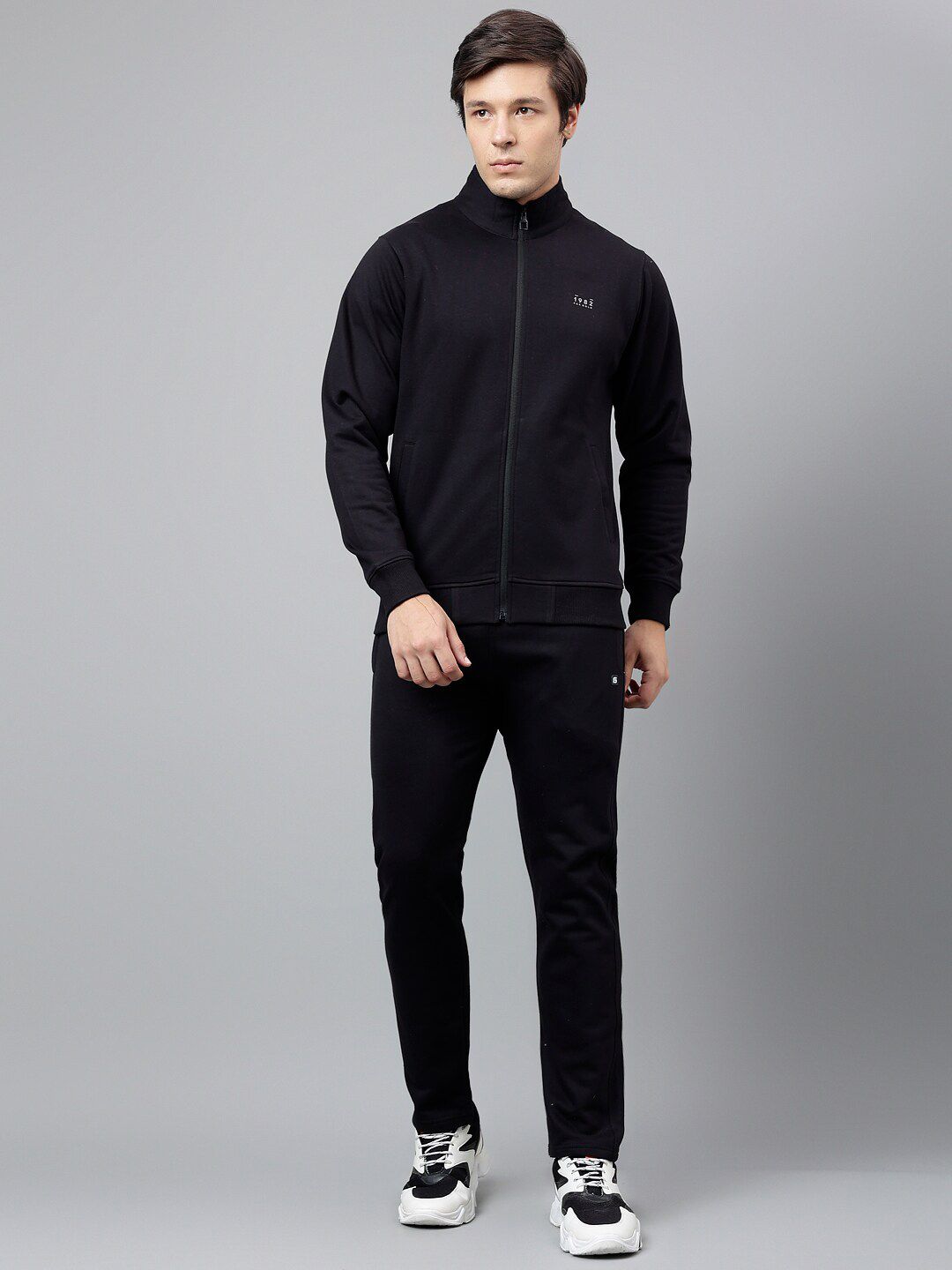 FCK GOLD Mock Collar Relax Sports Tracksuit-picture-43