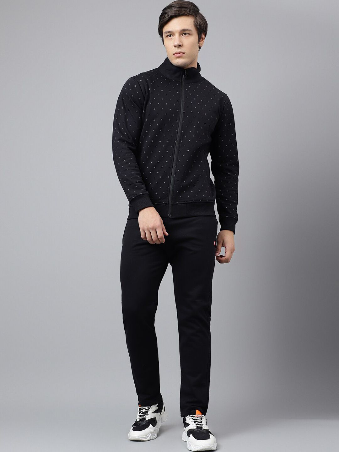 FCK GOLD Geometric Printed Relax Sports Tracksuit-picture-26