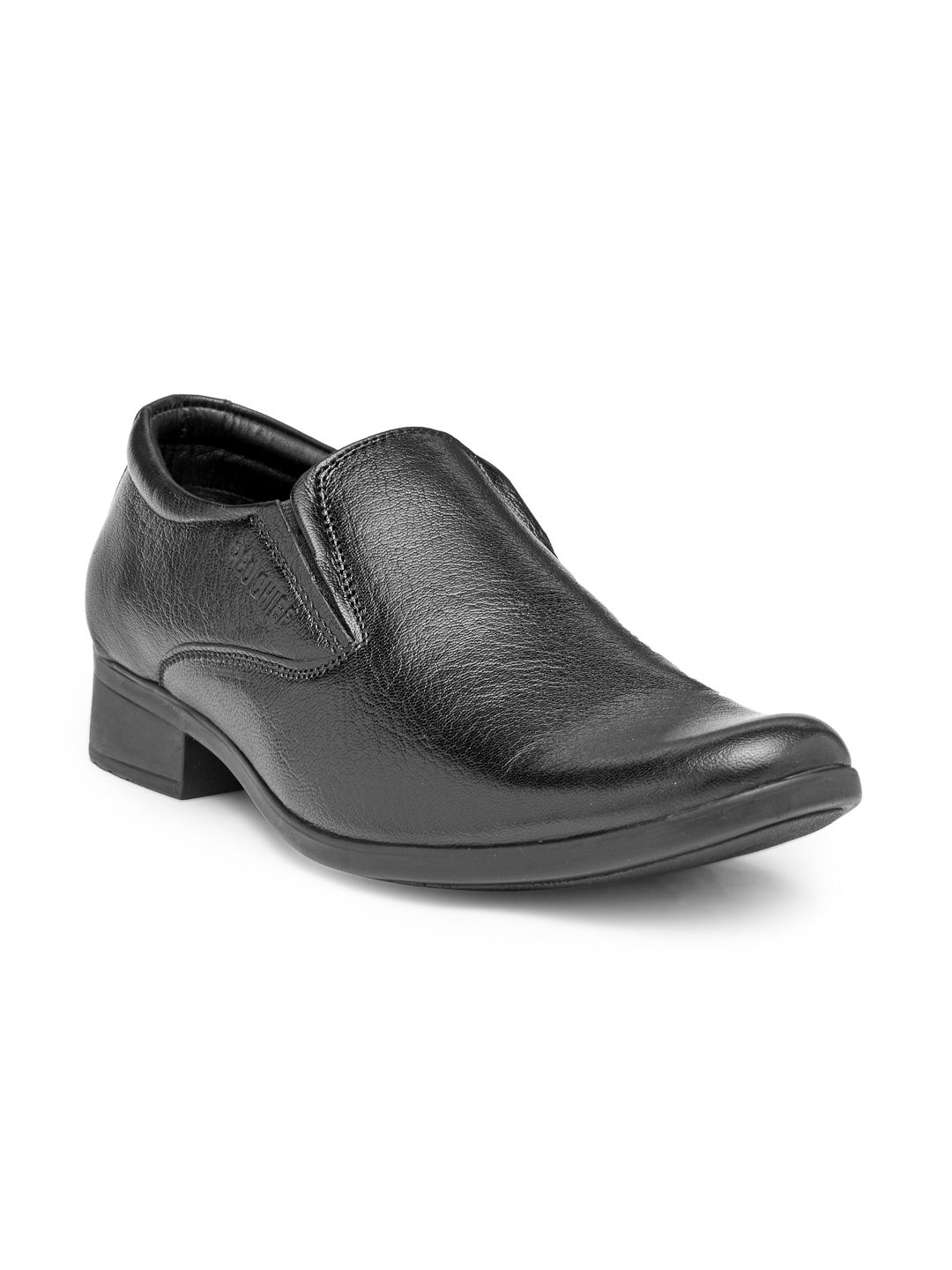 Red Chief Men Black Leather Semiformal Slip-Ons-image-45