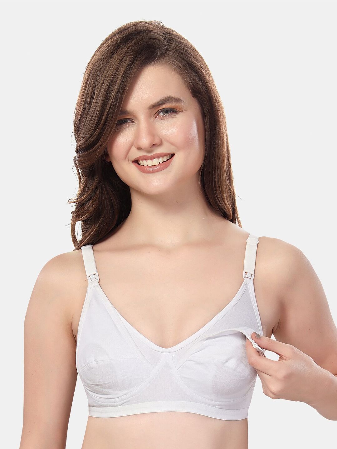 Fabme Medium Coverage Cotton Maternity Bra With All Day Comfort