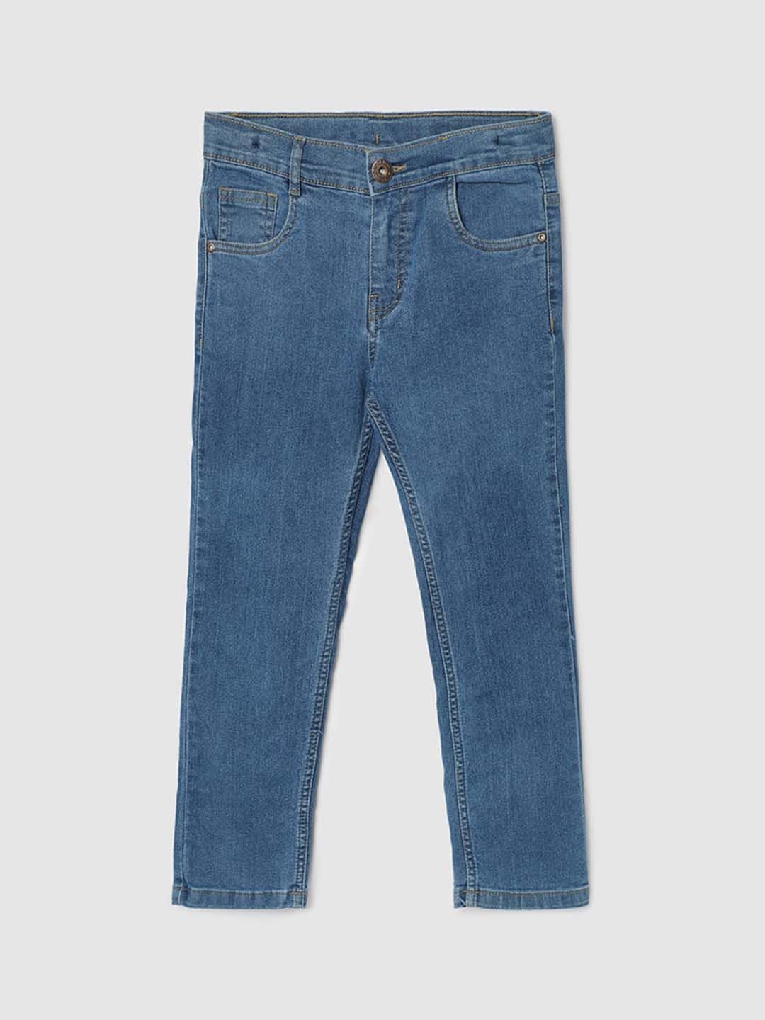 max Boys Mid-Rise Light Fade Clean Look Stretchable Jeans-picture-39