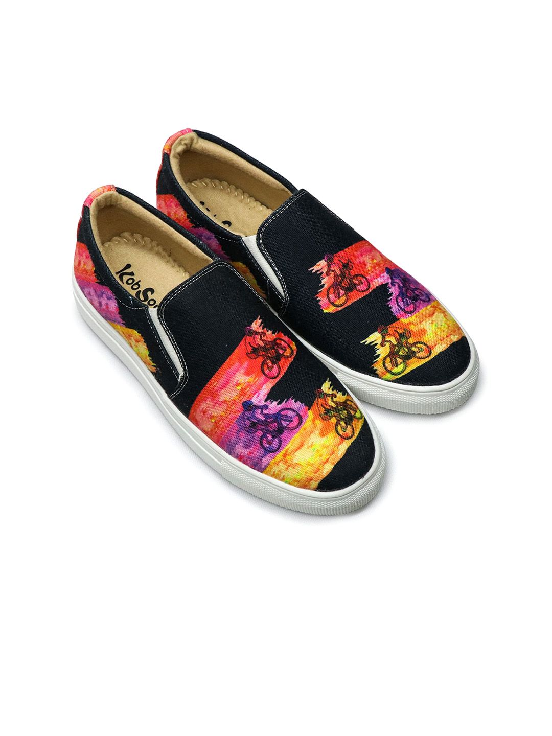 KobSook Women Sweat Absorption Lightweight Abrasion Slip Resistant Canvas Slip-On Sneakers-picture-19