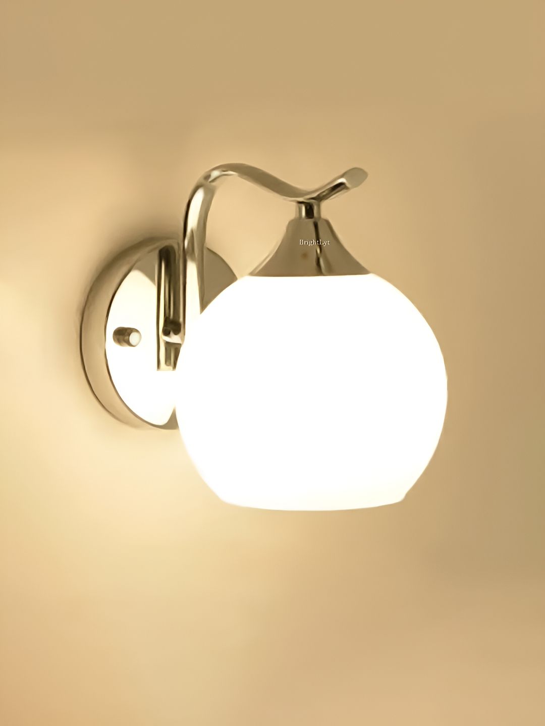 BrightLyt Silver-Toned & White Spherical Shaped Metal Wall Lamp-image-19