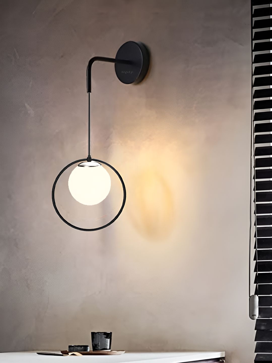 BrightLyt Black & White Metal Wall Lamp-picture-12