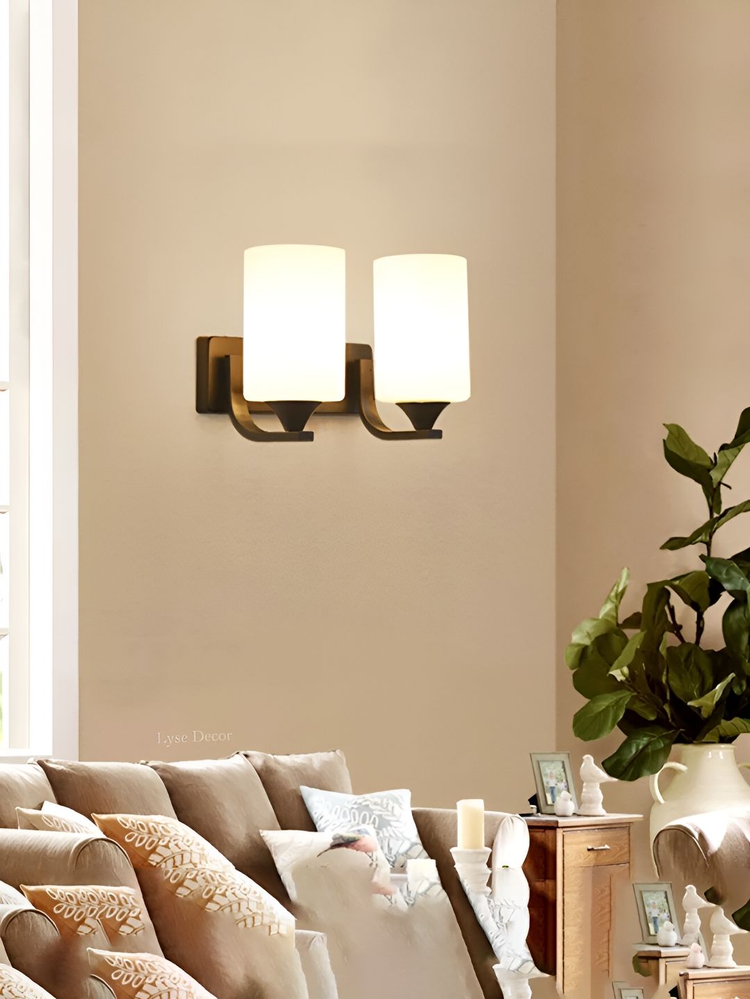 Lyse Decor Black Metal Cylindercal Shaped Wall Lamp-picture-17