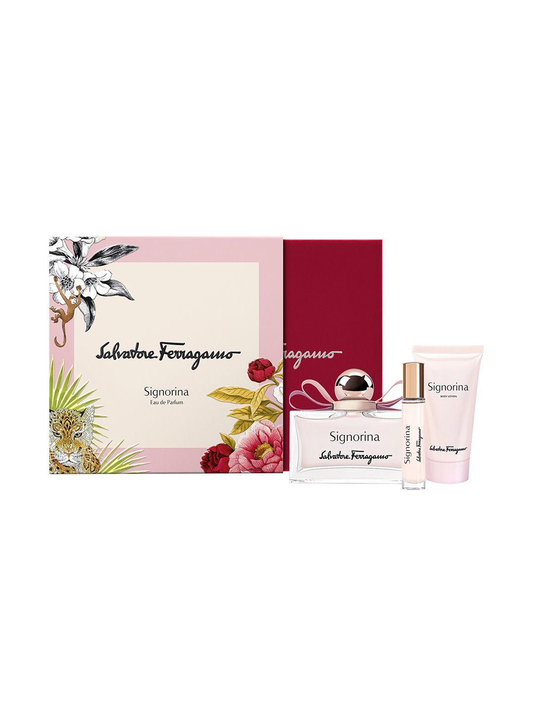 Salvatore Ferragamo Women Signorina Set of 2 EDP 100ml + 10ml & Body Lotion - 50ml-picture-15