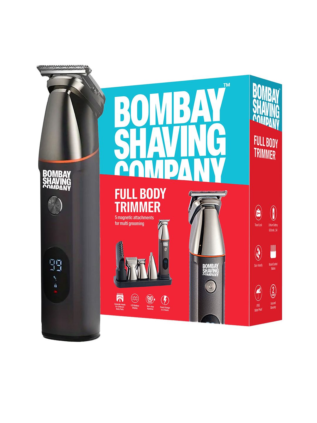 Bombay Shaving Company 5-In-1 Magnetic Attachments Full Body Trimmer-picture-32