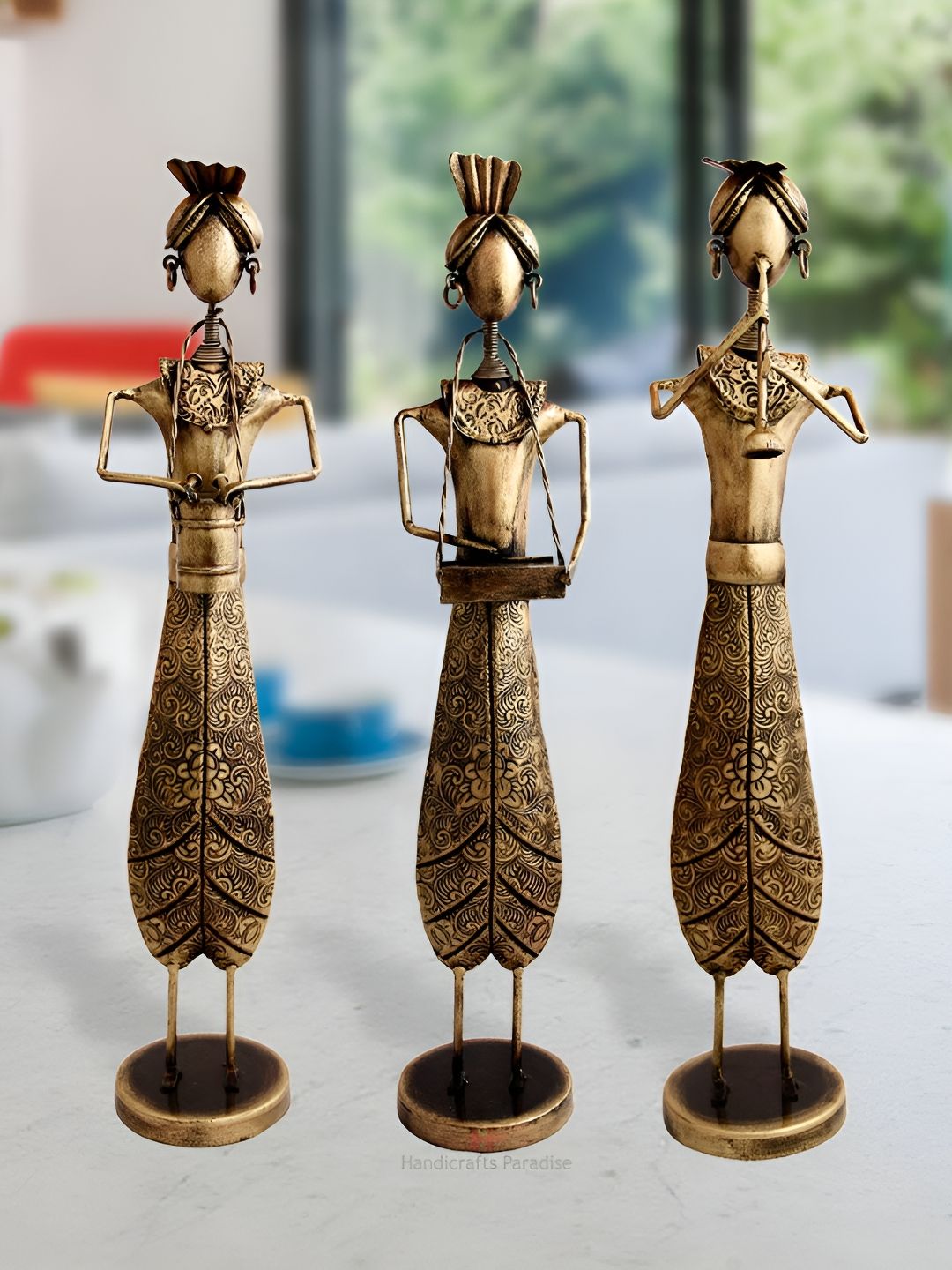 HANDICRAFTS PARADISE Brown Paradise Musical Doll Figurine Showpiece-picture-27