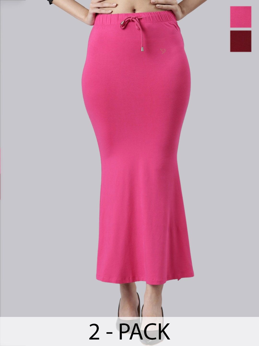 TWIN BIRDS Pack Of 2 Mid Rise Saree Shapewear-picture-37