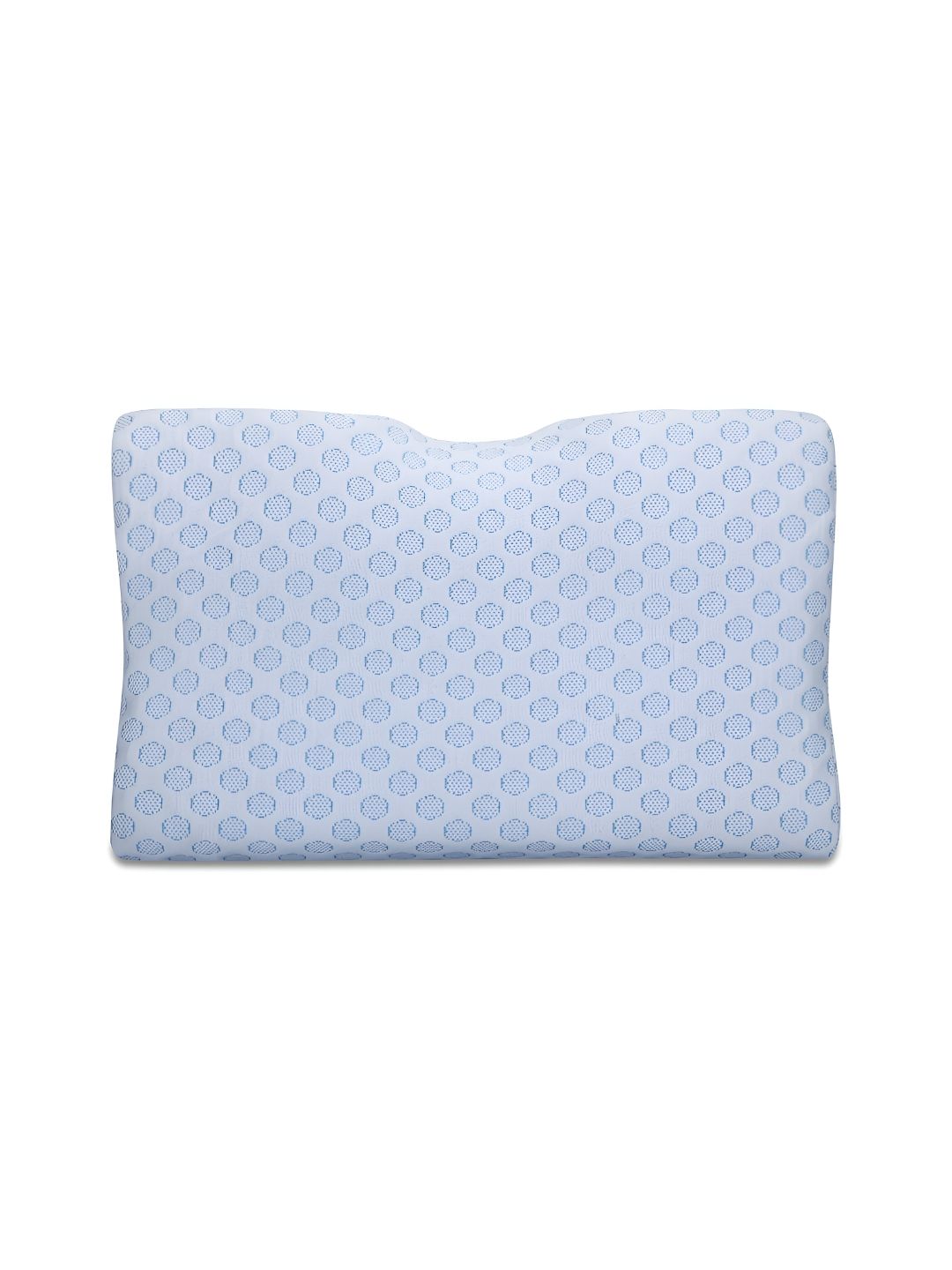 Dormyo White Memory Foam Filled Faux Velvet Breathable Sleep Pillow-picture-41